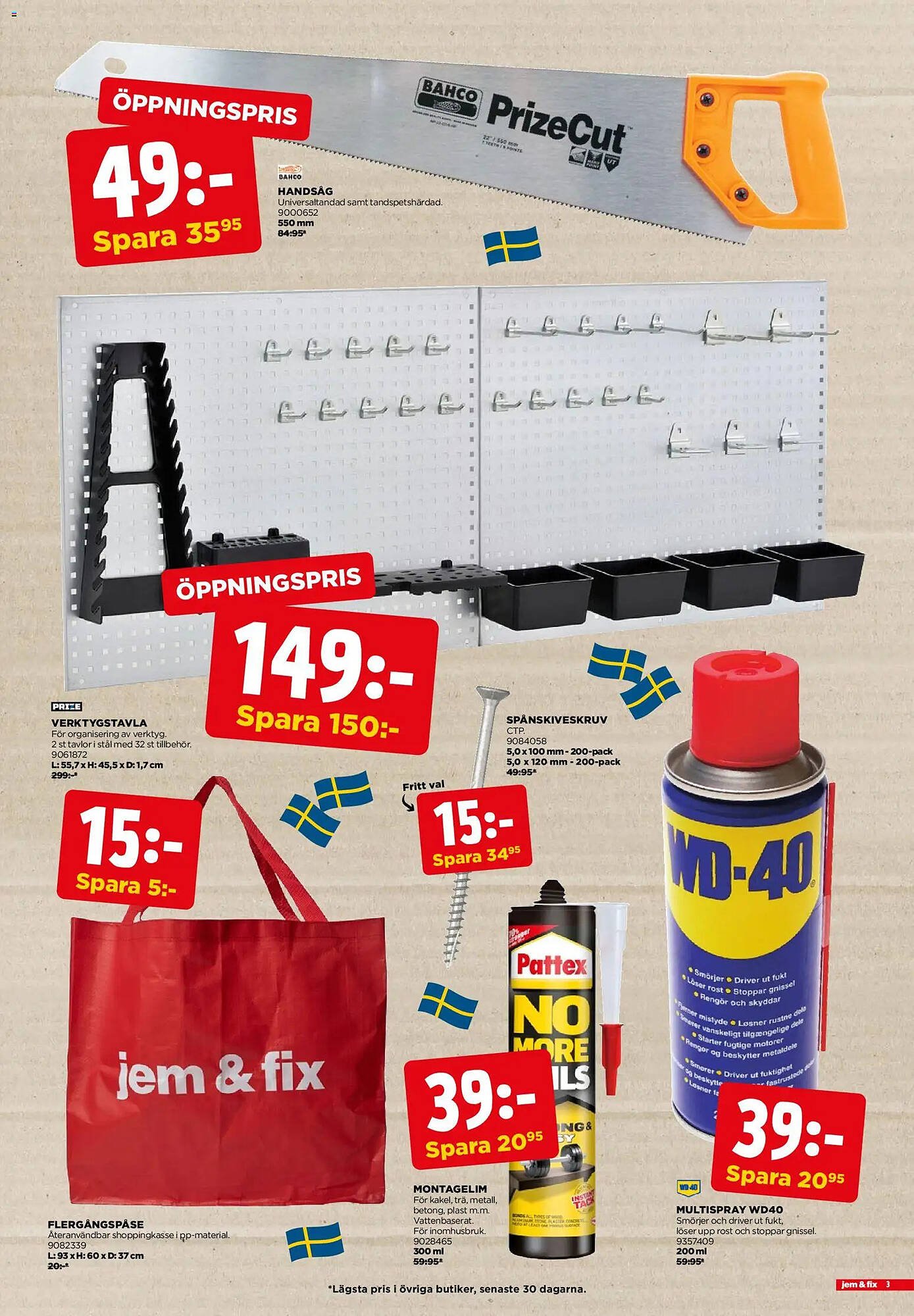 Jem&amp;Fix reklamblad