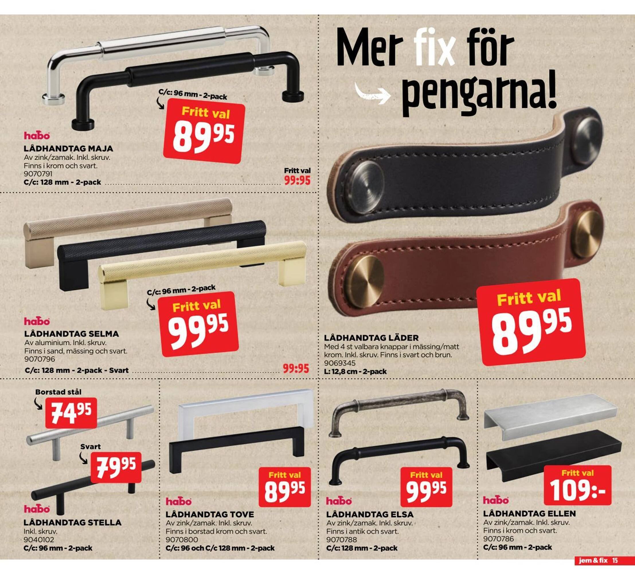 Jem&amp;Fix reklamblad