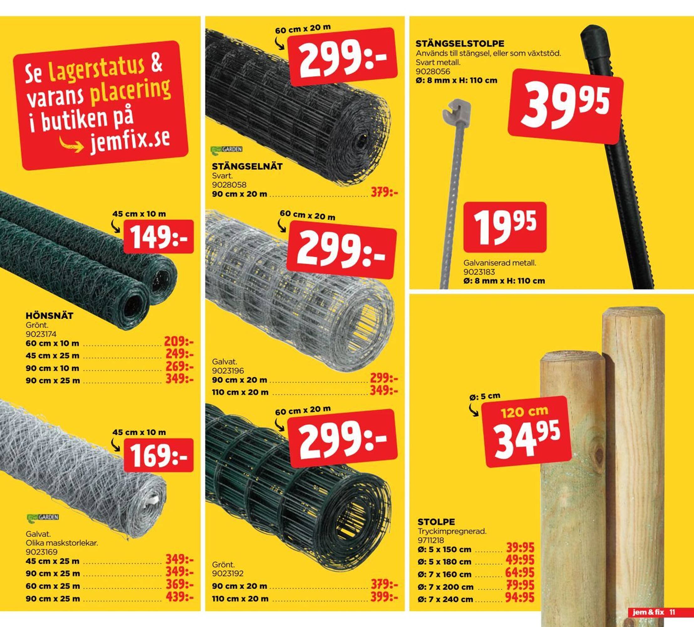 Jem&amp;Fix reklamblad