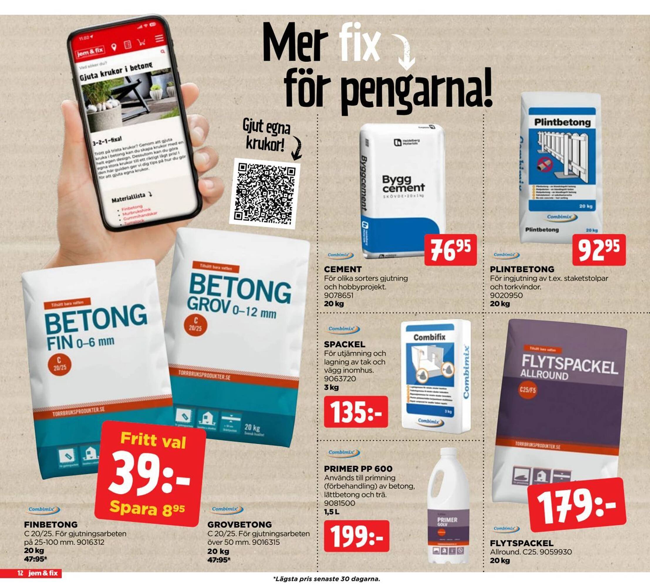 Jem&amp;Fix reklamblad