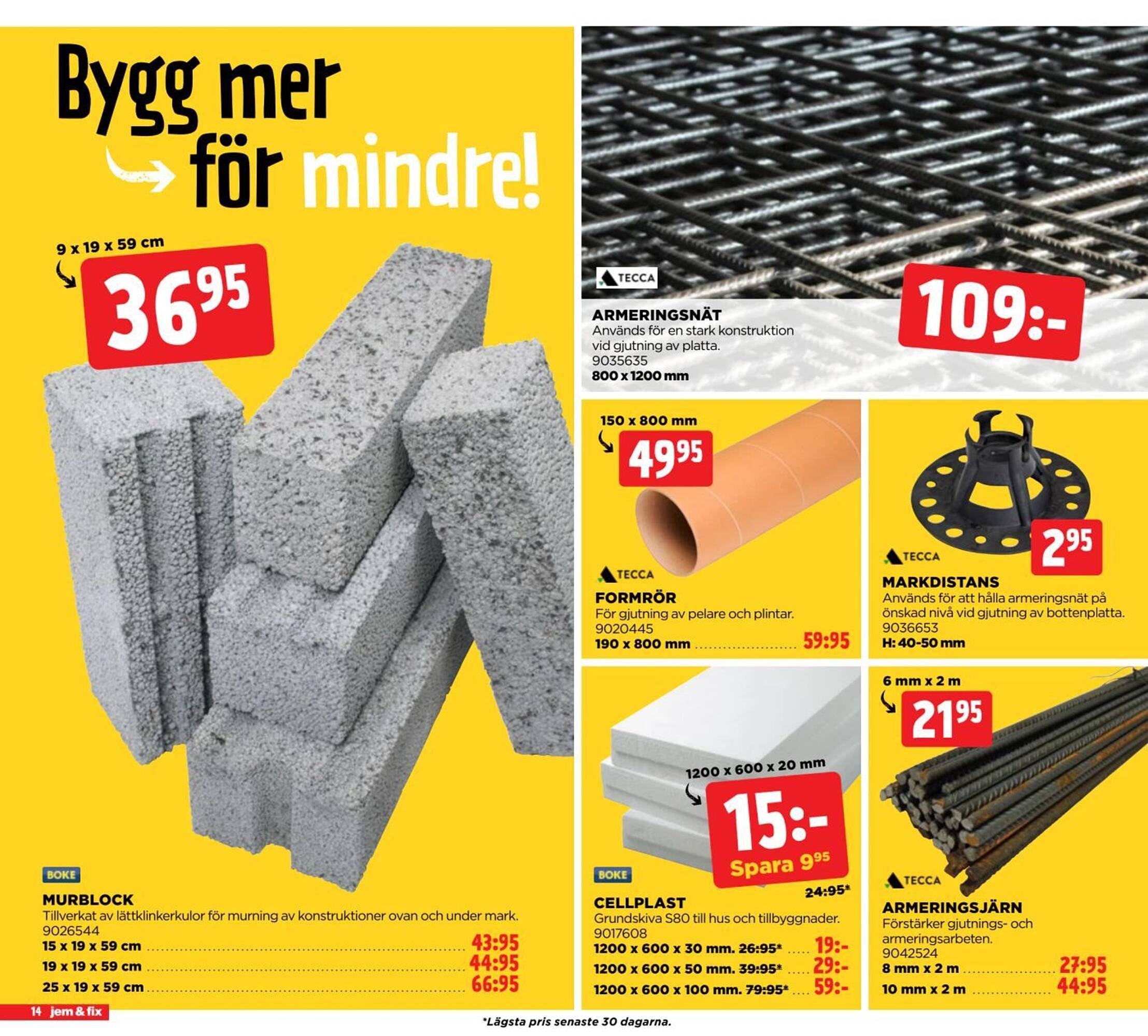 Jem&amp;Fix reklamblad