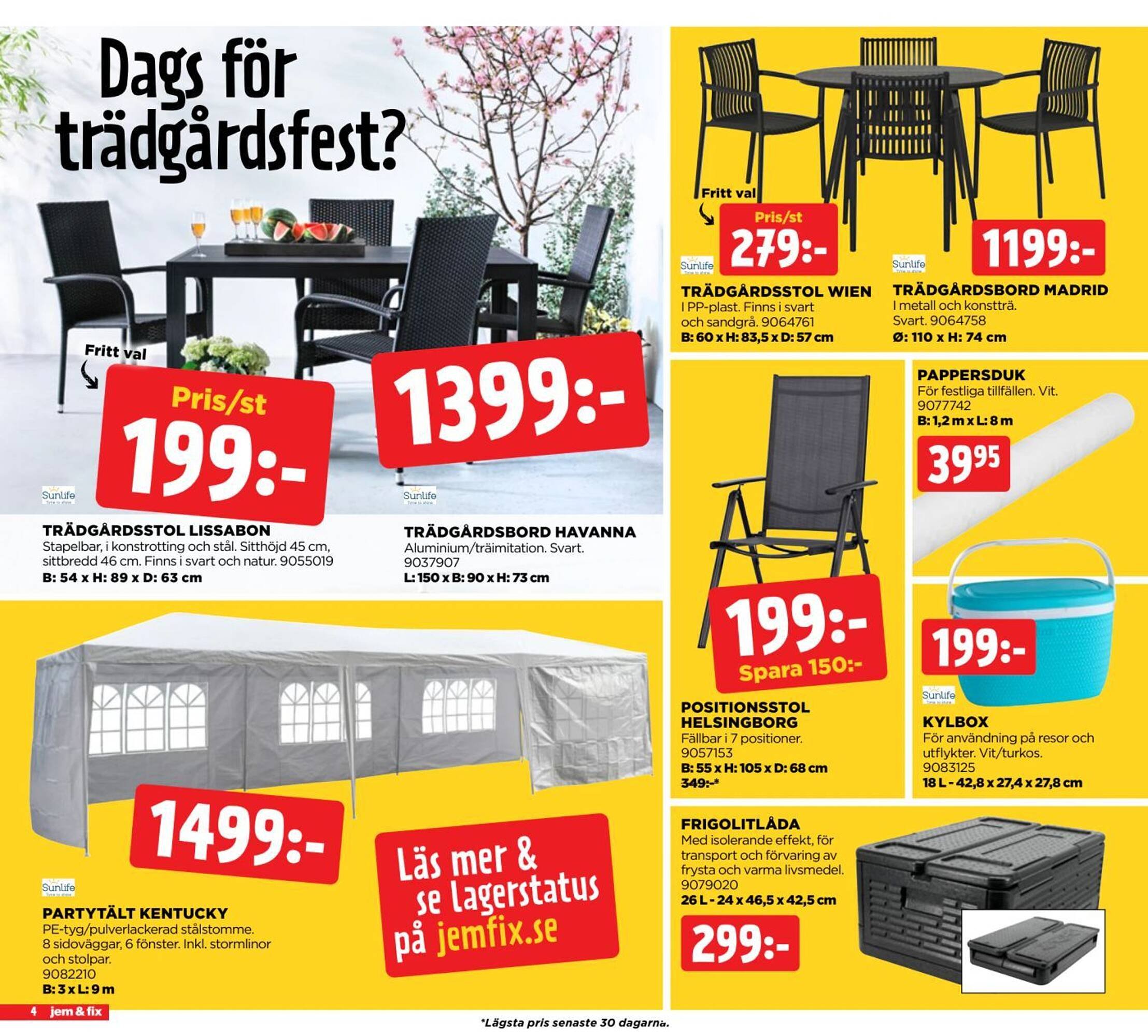Jem&amp;Fix reklamblad