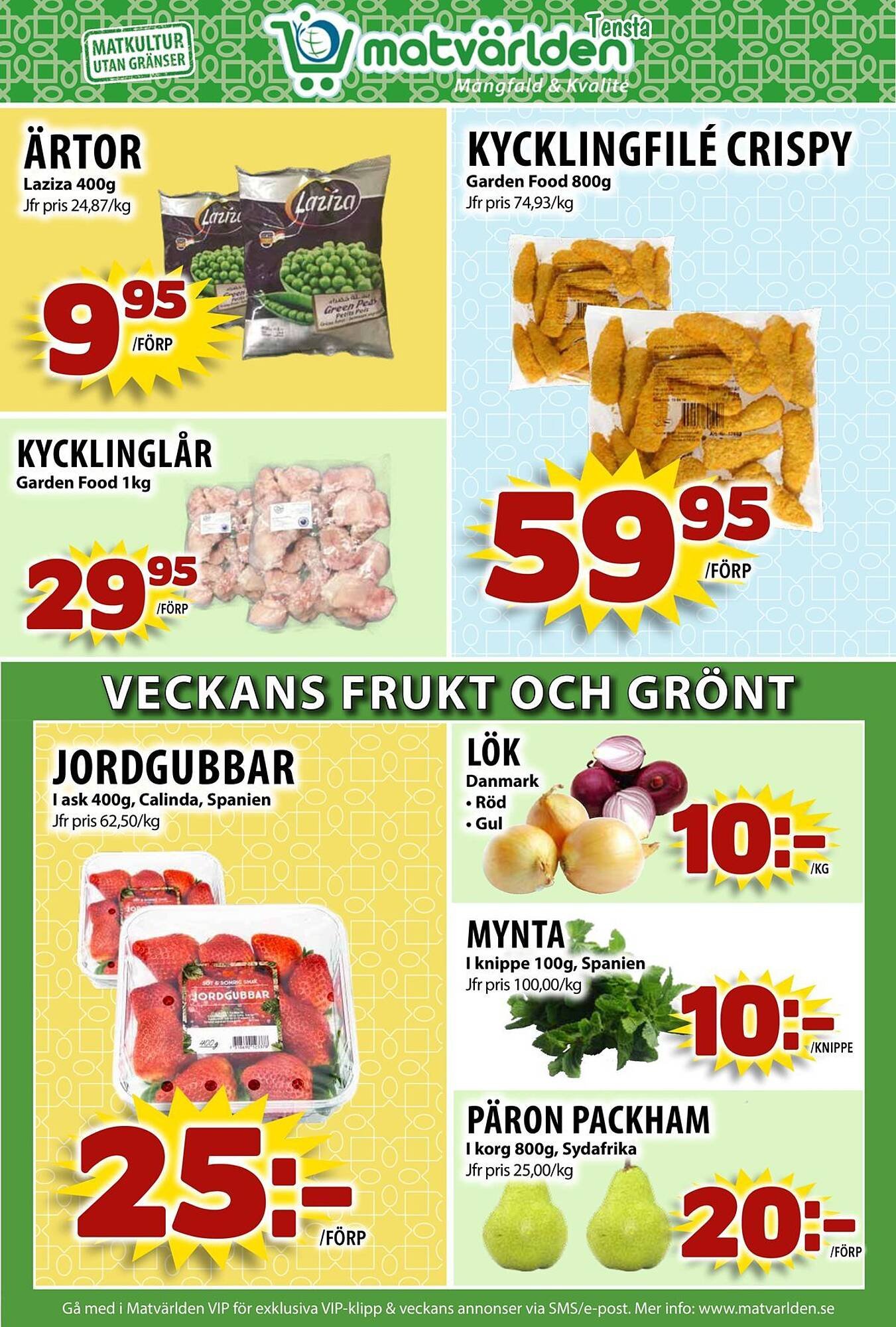 Matvärlden Tensta reklamblad
