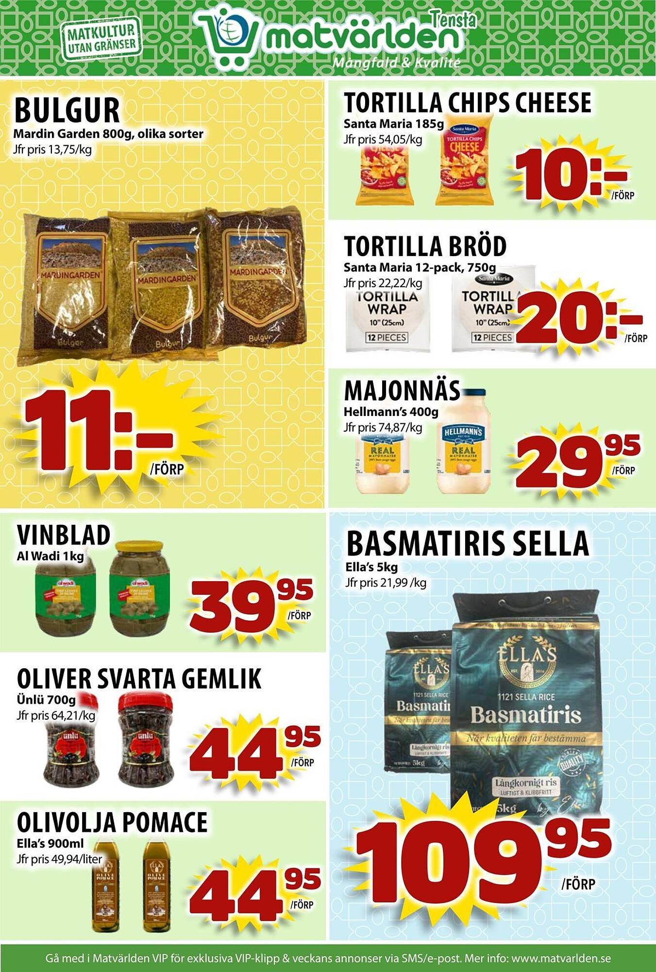 Matvärlden Tensta reklamblad