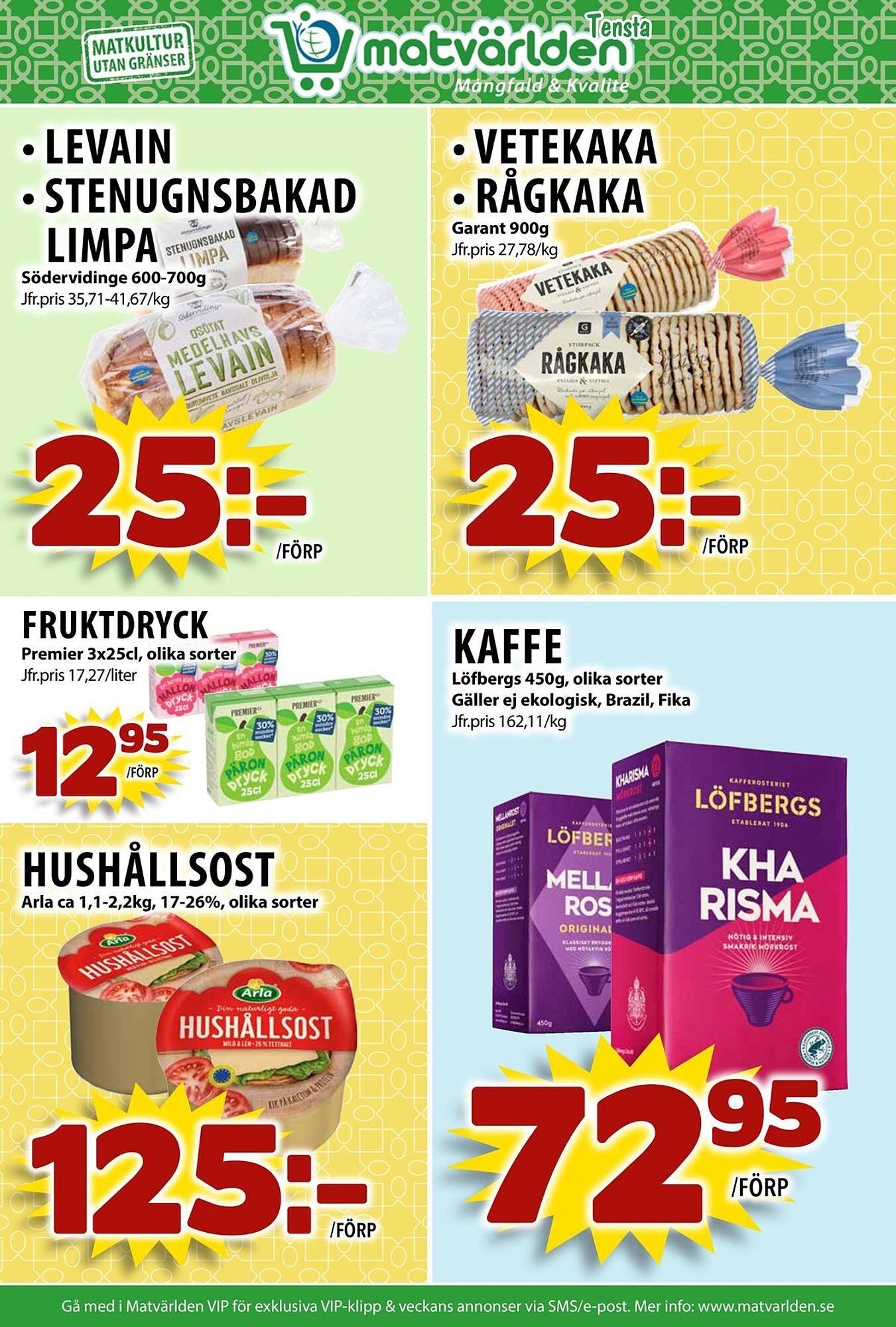 Matvärlden Tensta reklamblad