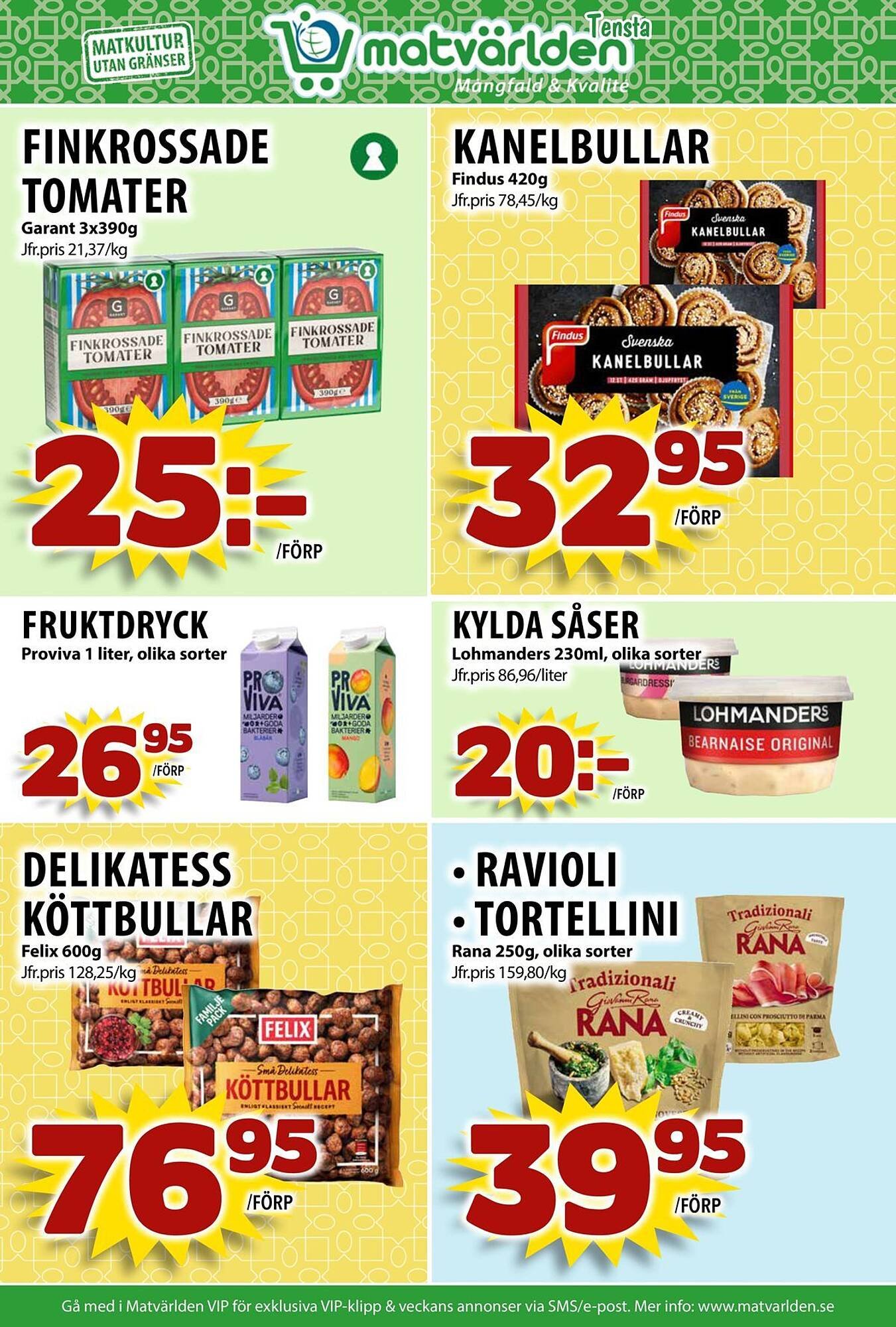Matvärlden Tensta reklamblad