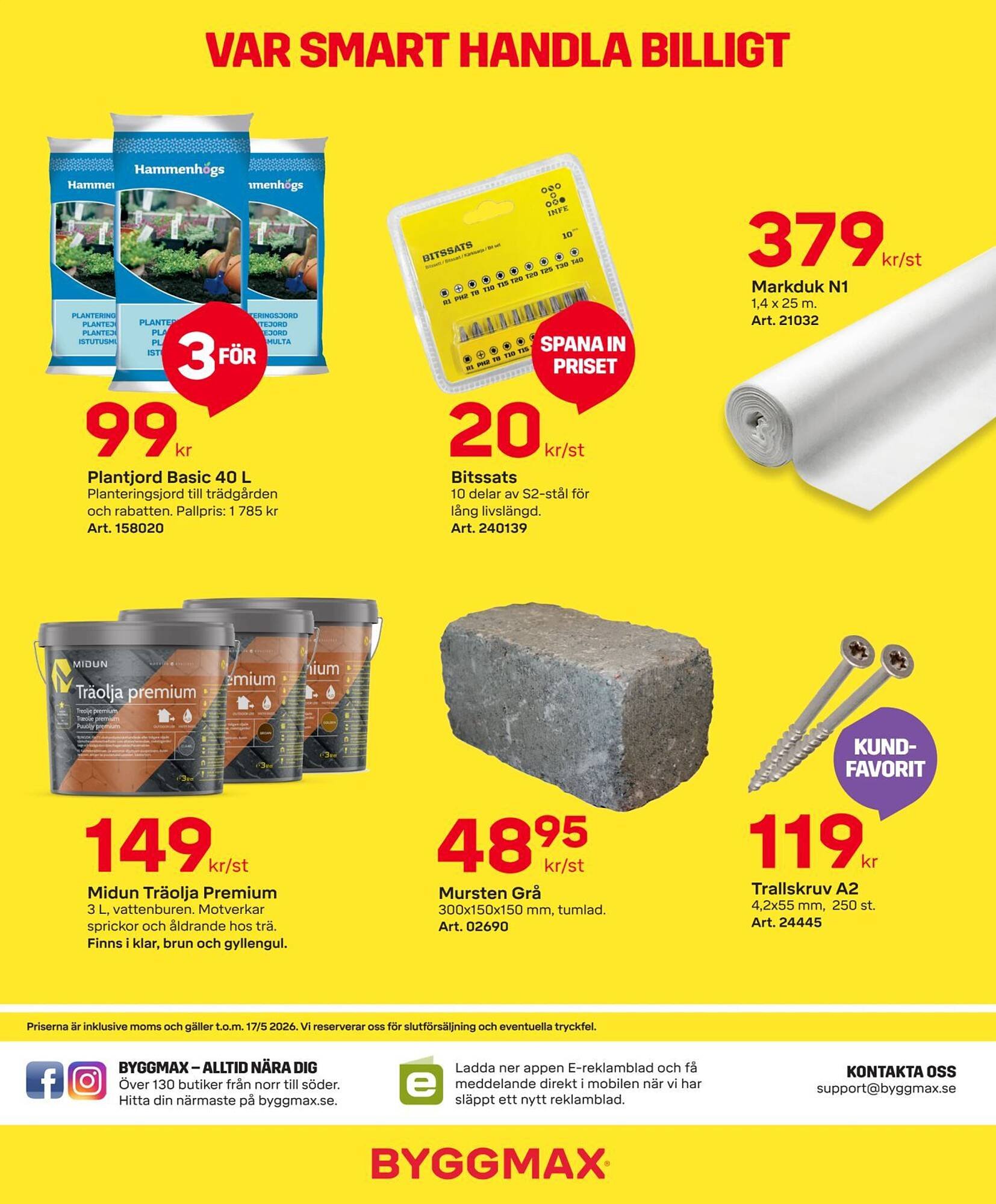 Byggmax reklamblad