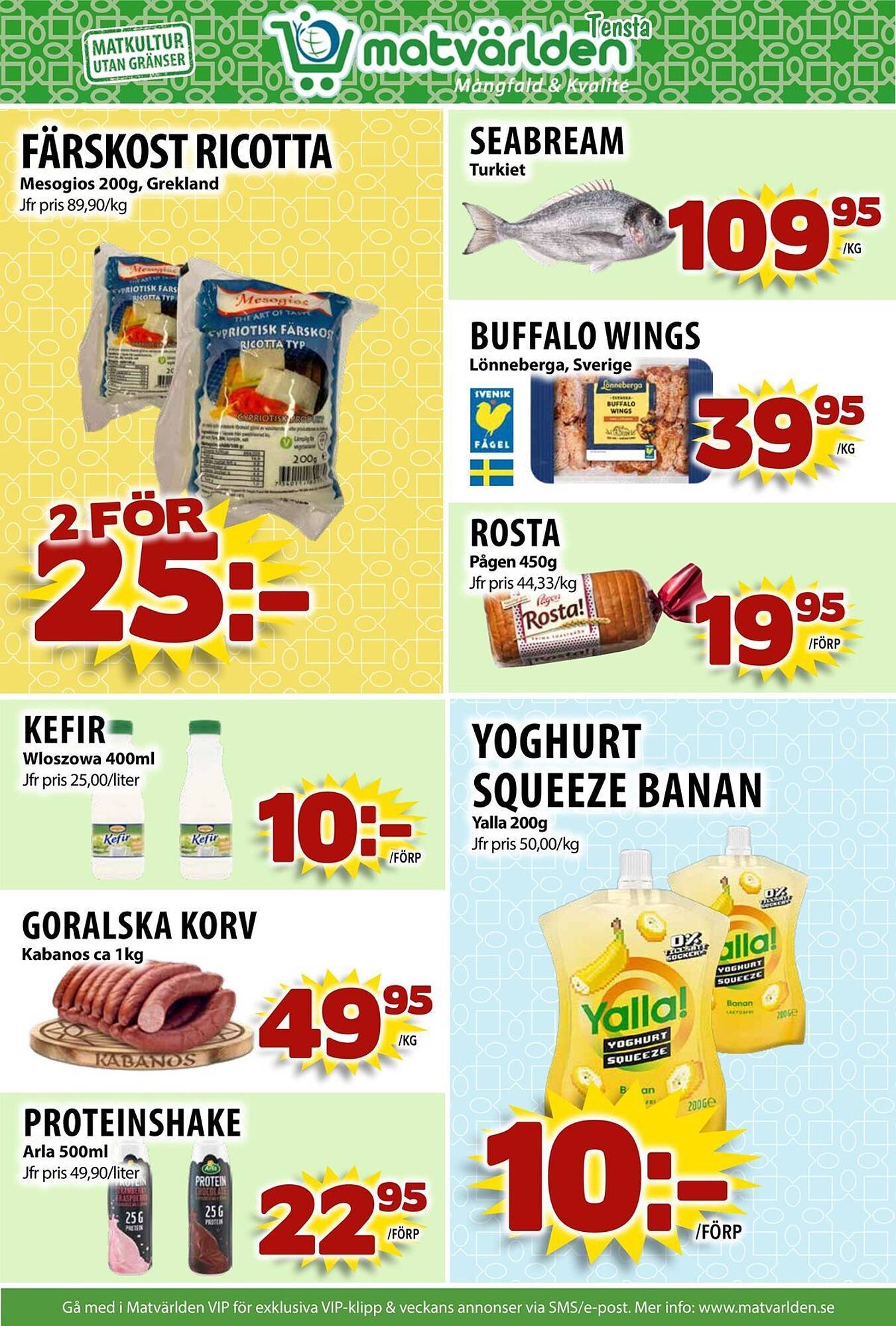 Matvärlden Tensta reklamblad