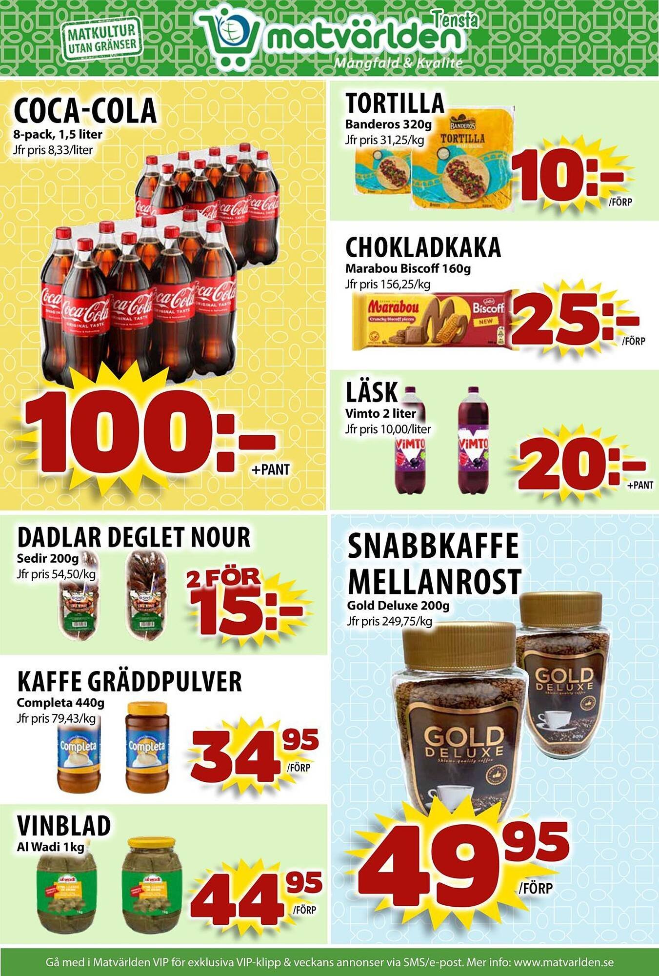 Matvärlden Tensta reklamblad