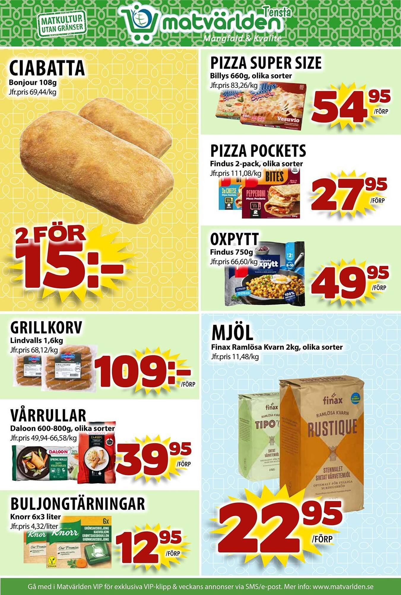 Matvärlden Tensta reklamblad