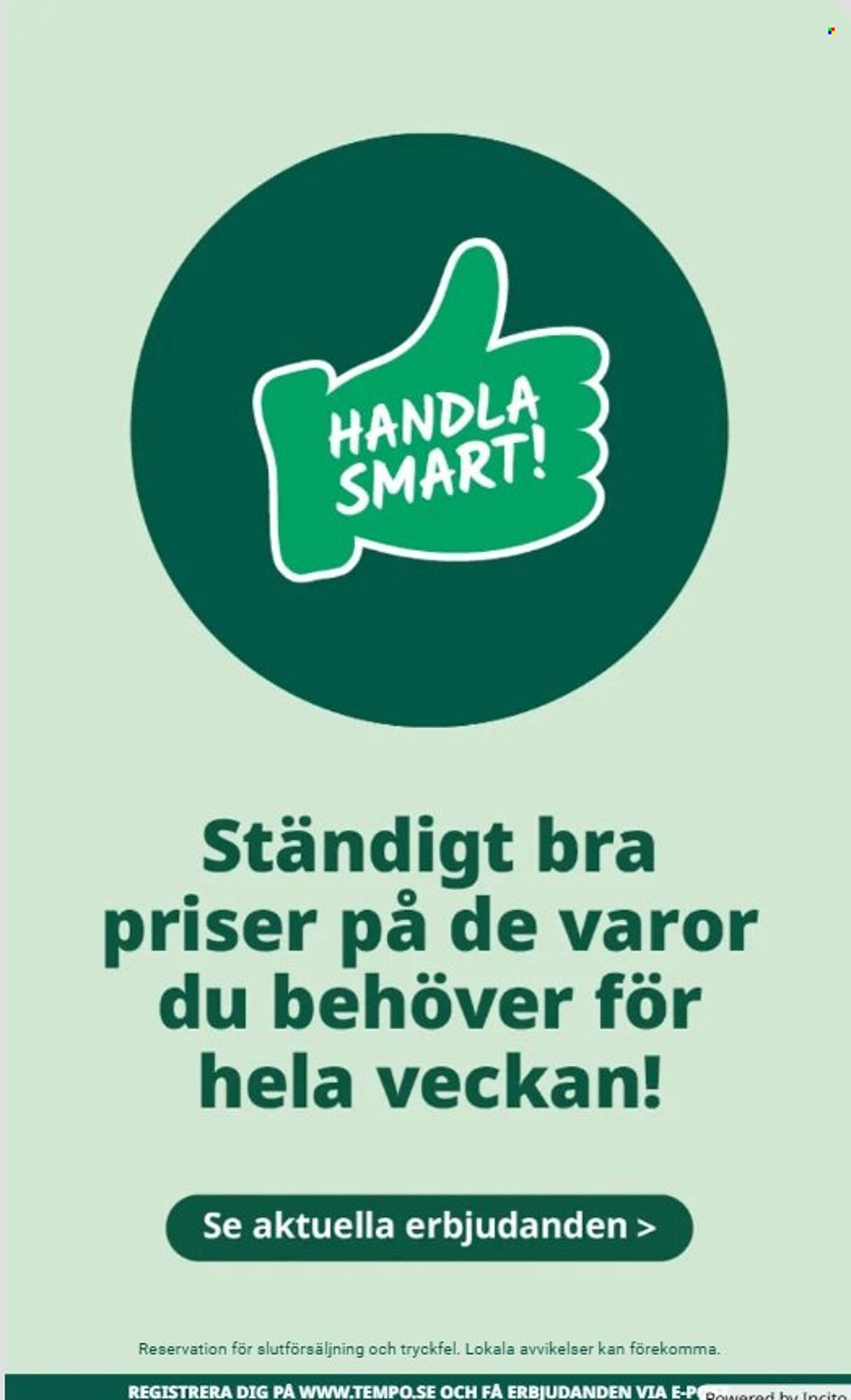 Tempo reklamblad