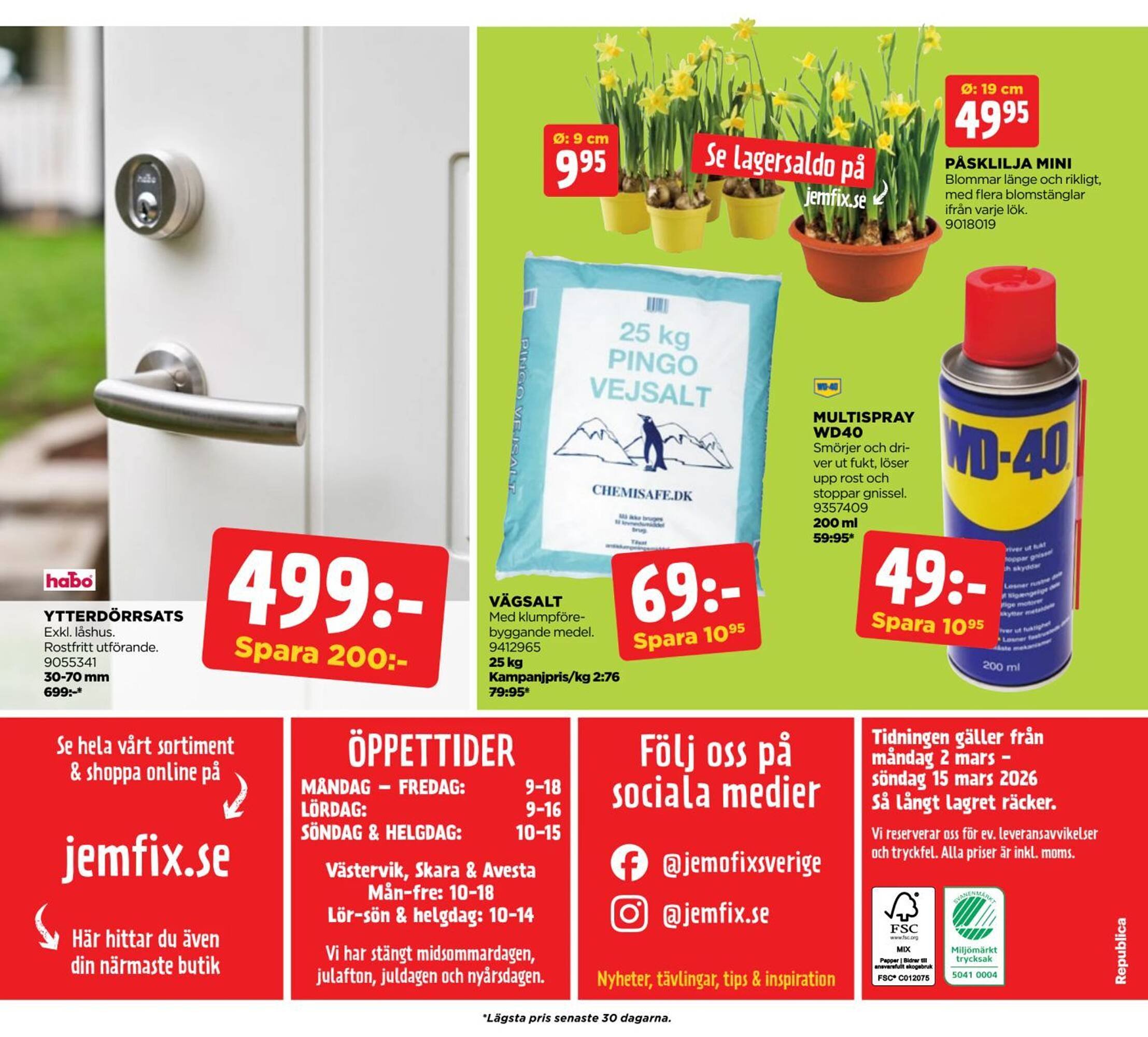 Jem&amp;Fix reklamblad