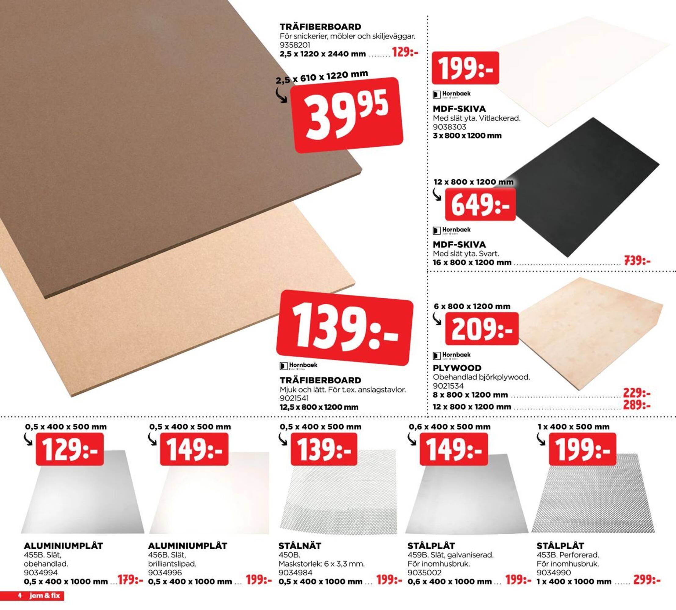 Jem&amp;Fix reklamblad