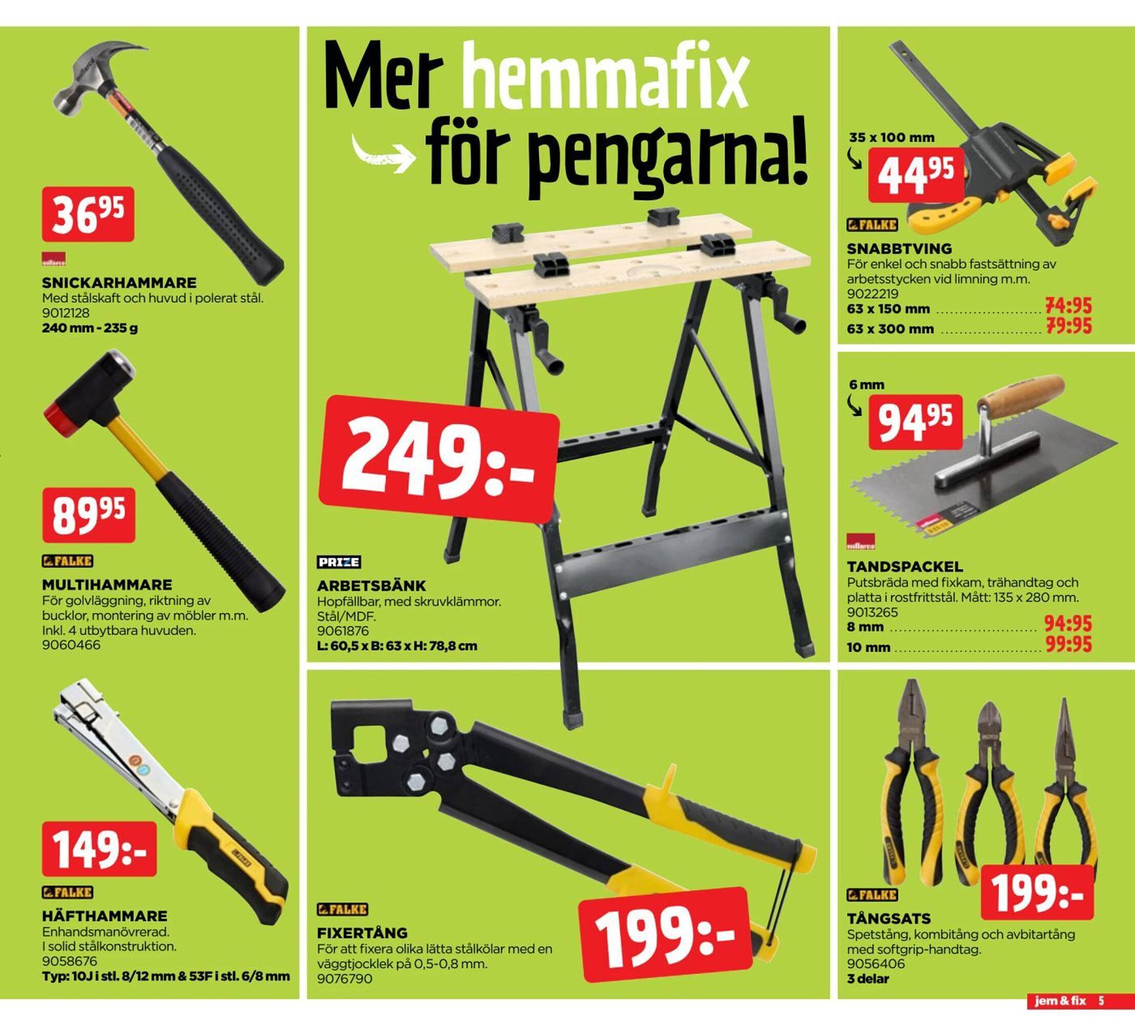 Jem&amp;Fix reklamblad