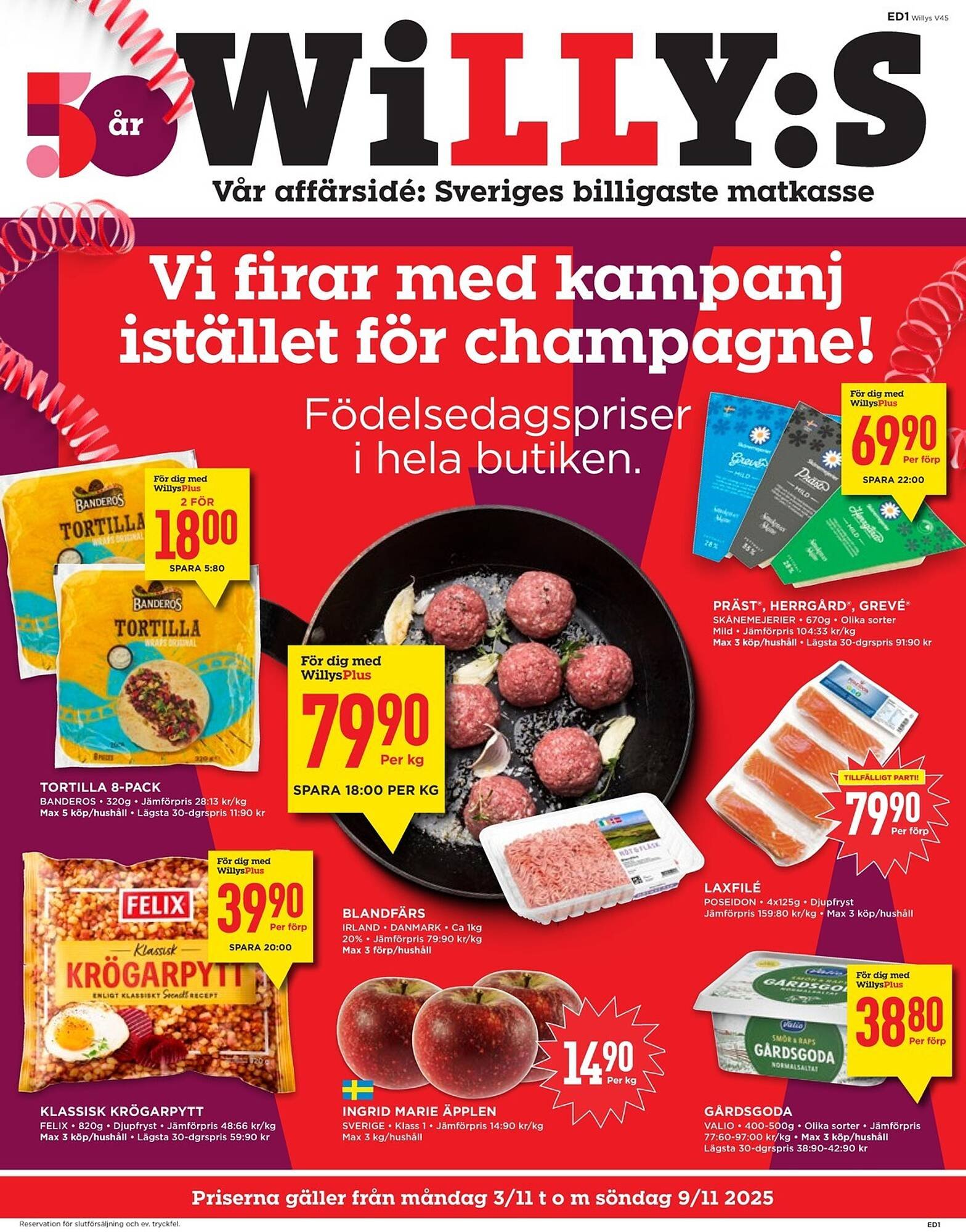 Willys reklamblad (2025-11-03 - 2025-11-09)