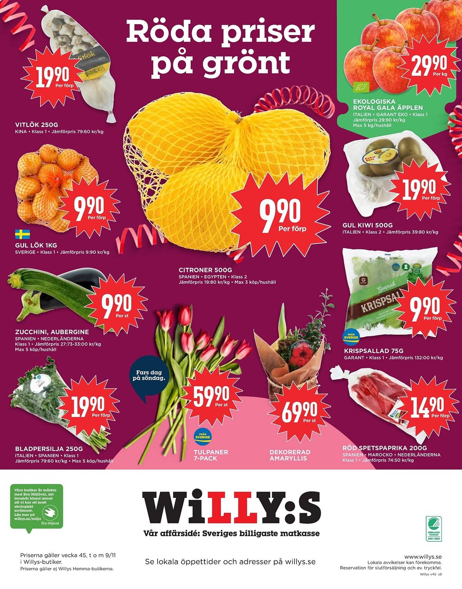 Willys reklamblad (2025-11-03 - 2025-11-09)