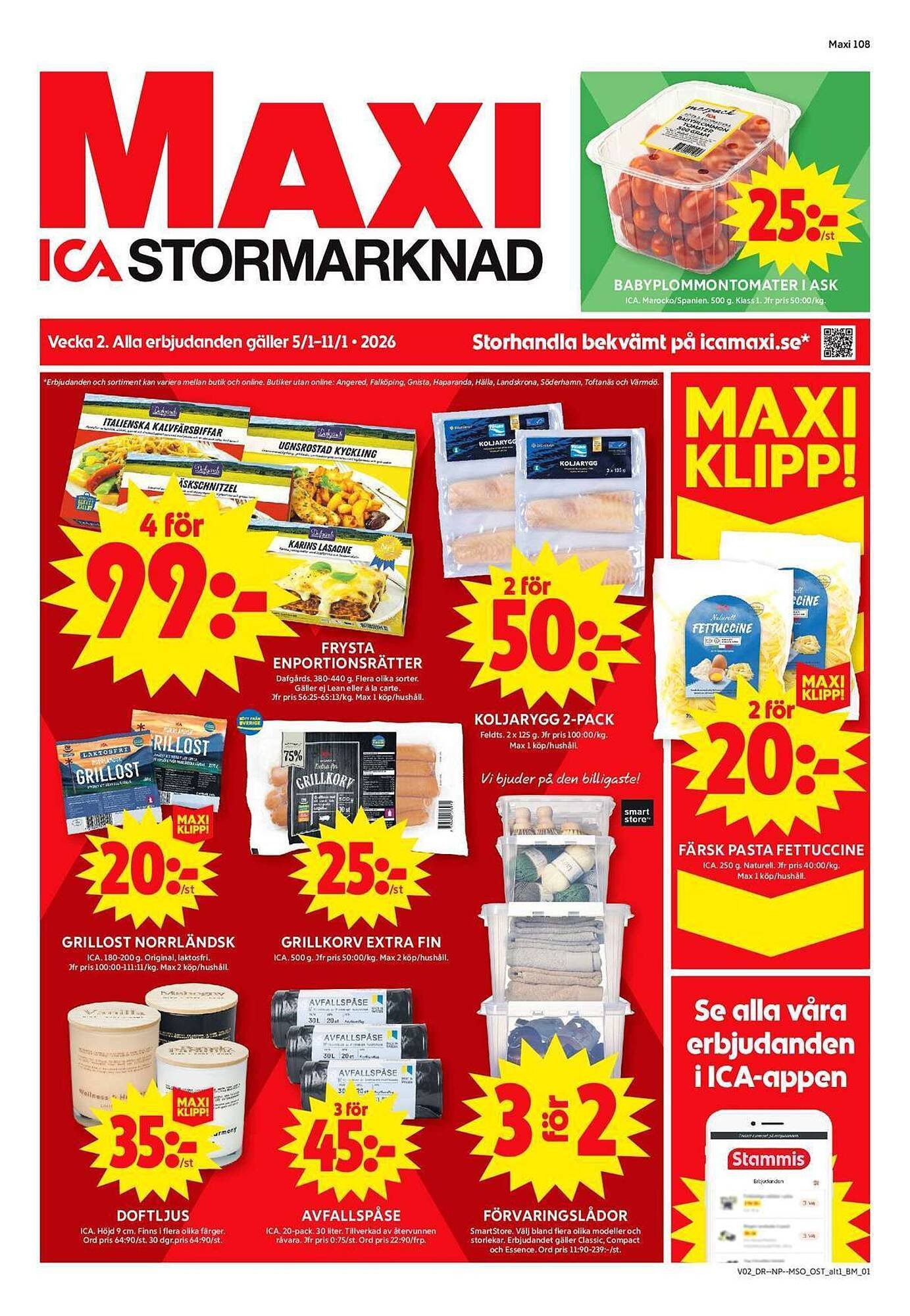 ICA Maxi reklamblad (2026-01-05 - 2026-01-11)