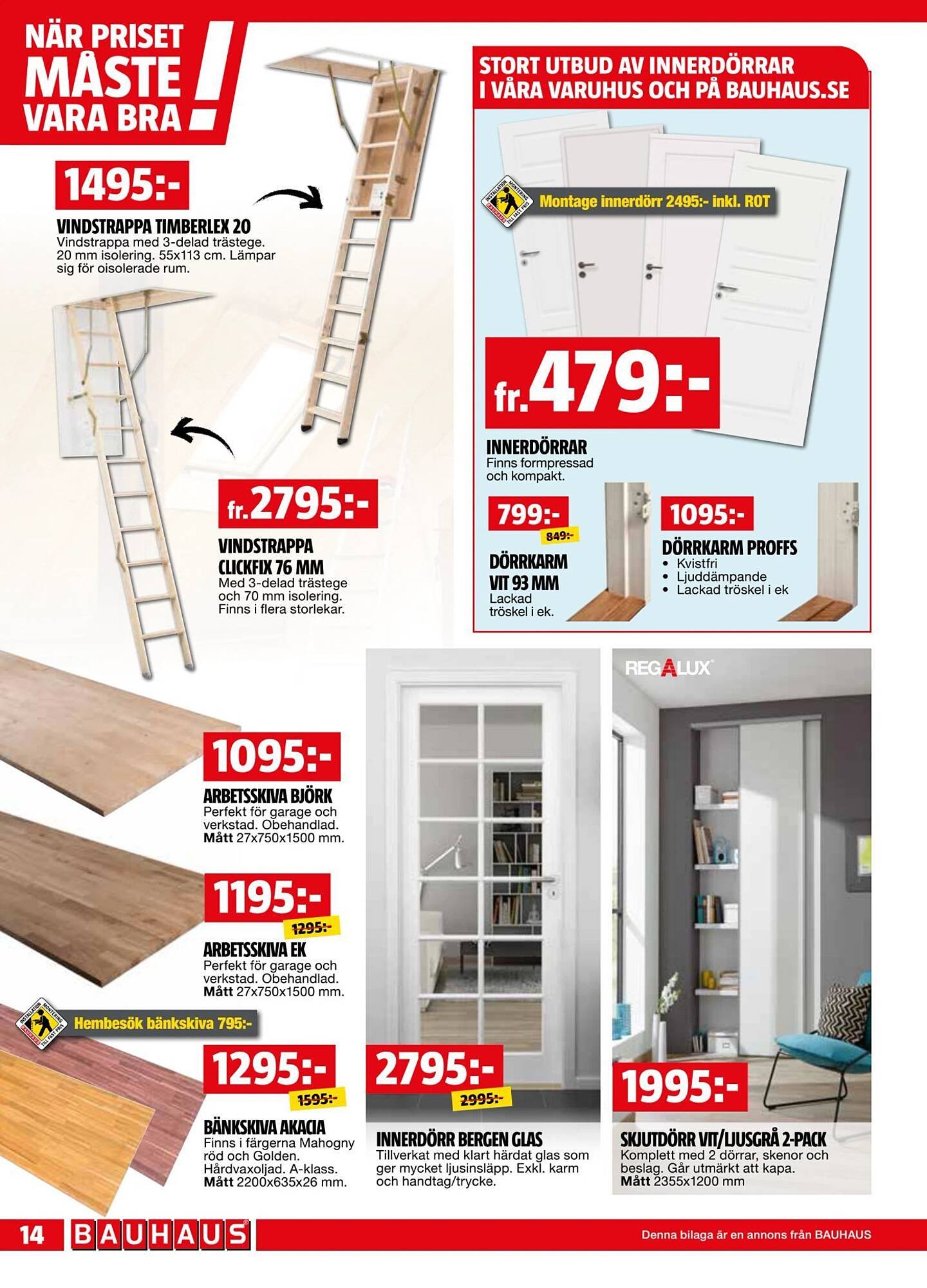 Bauhaus reklamblad (2025-09-01 - 2025-09-14)