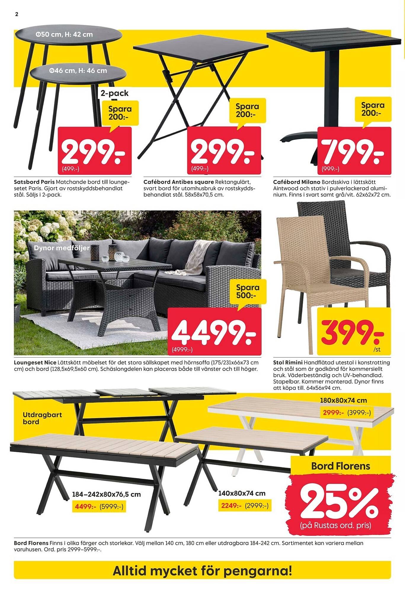 Rusta reklamblad