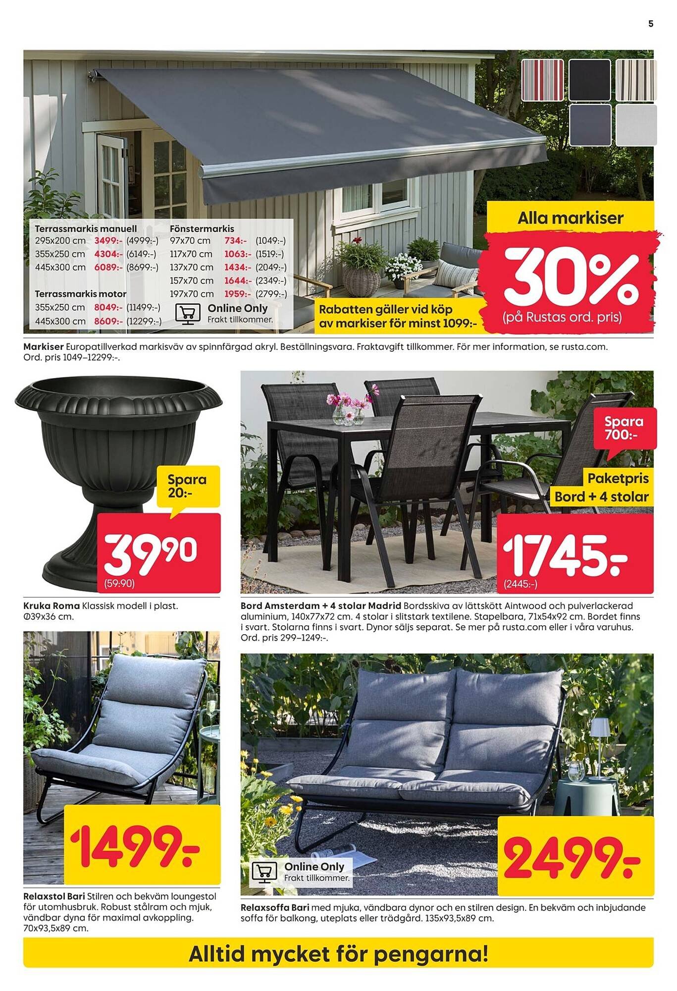 Rusta reklamblad