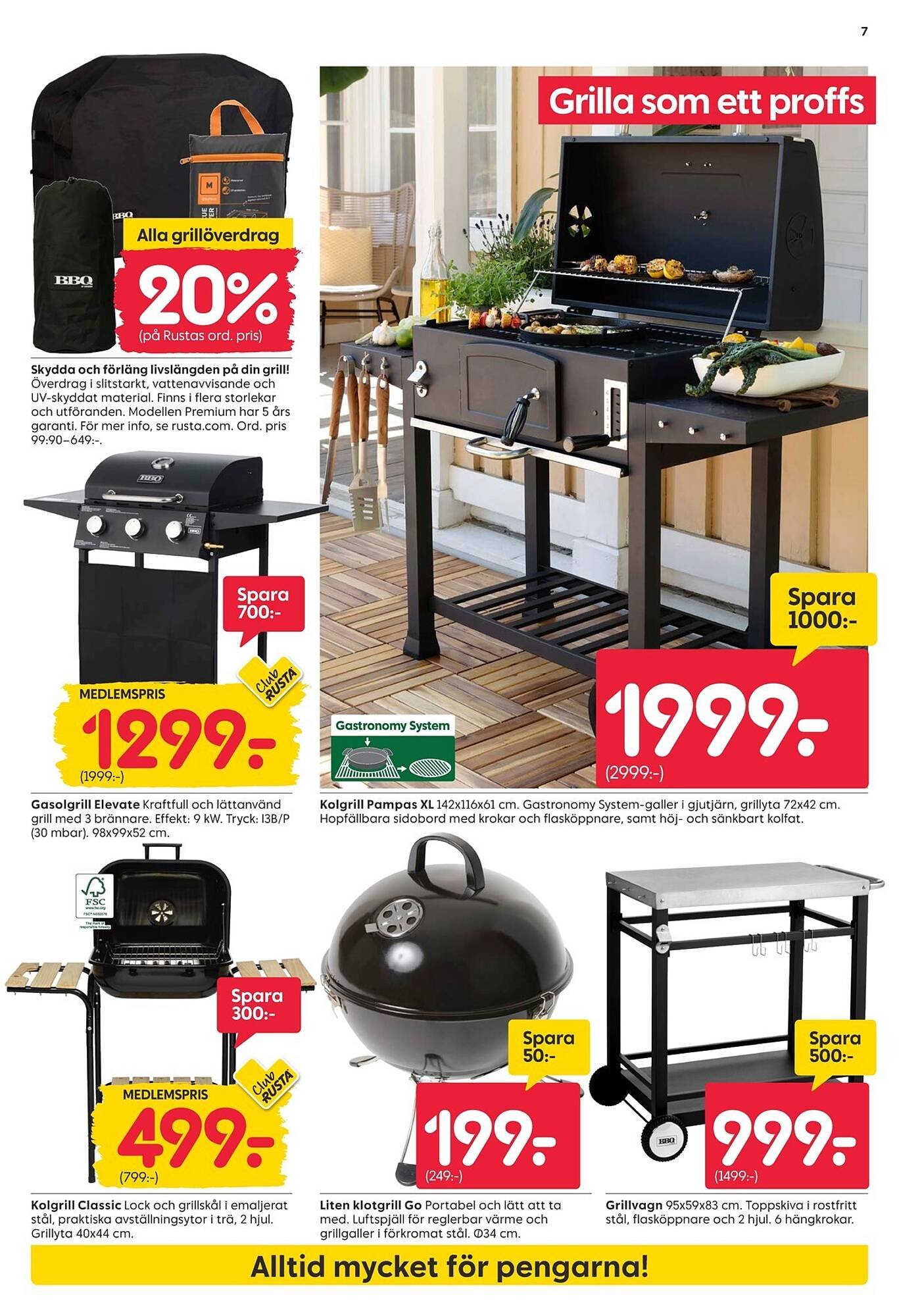 Rusta reklamblad