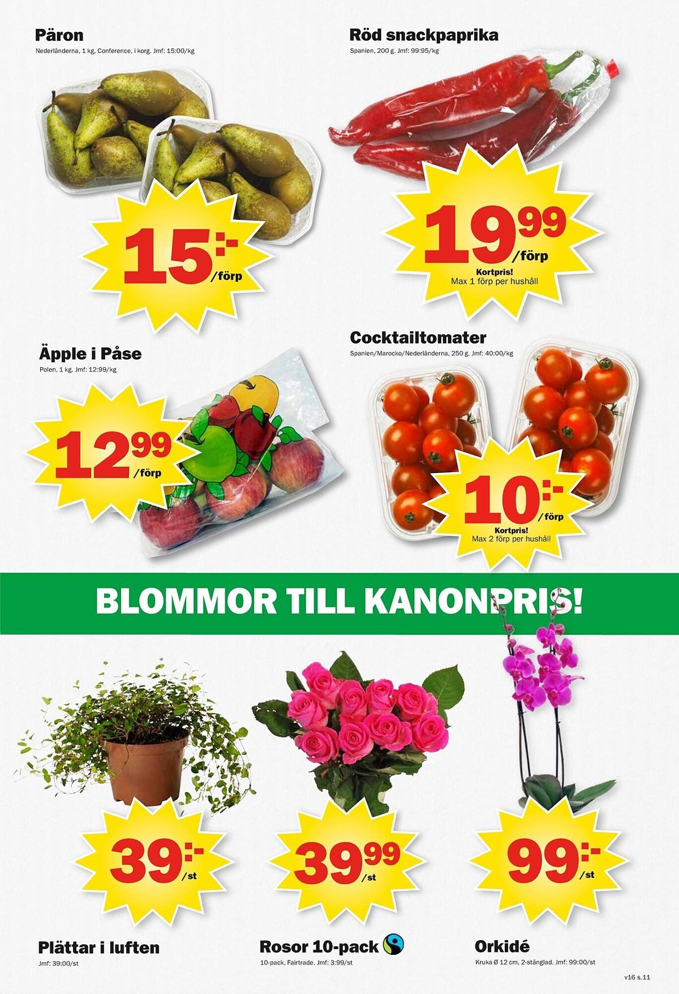 Pekås reklamblad