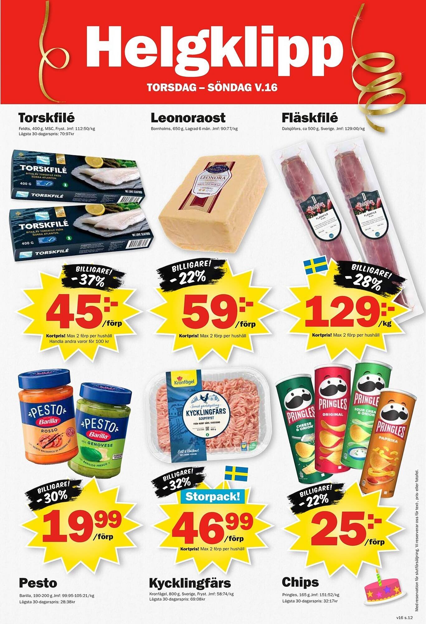 Pekås reklamblad