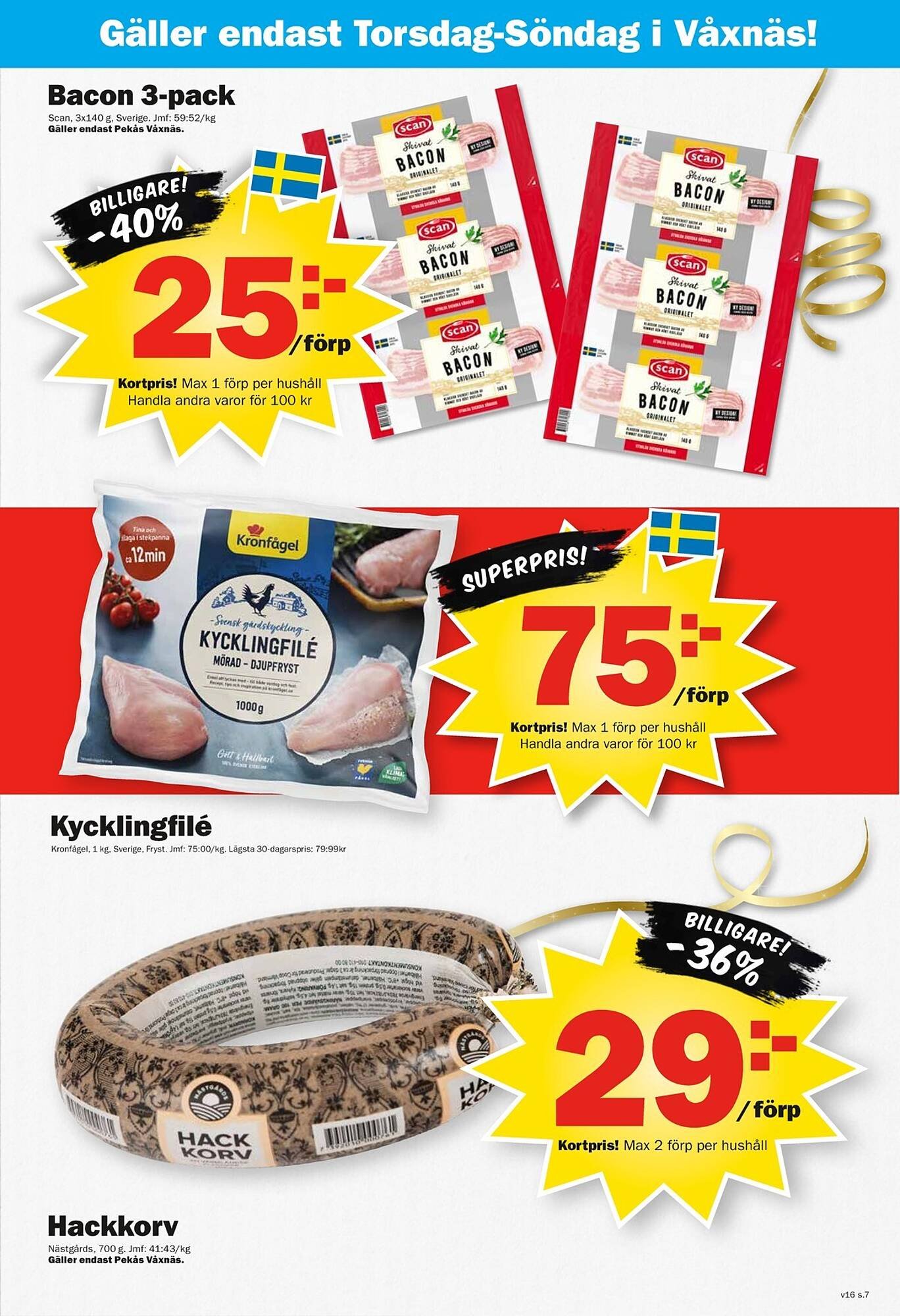 Pekås reklamblad