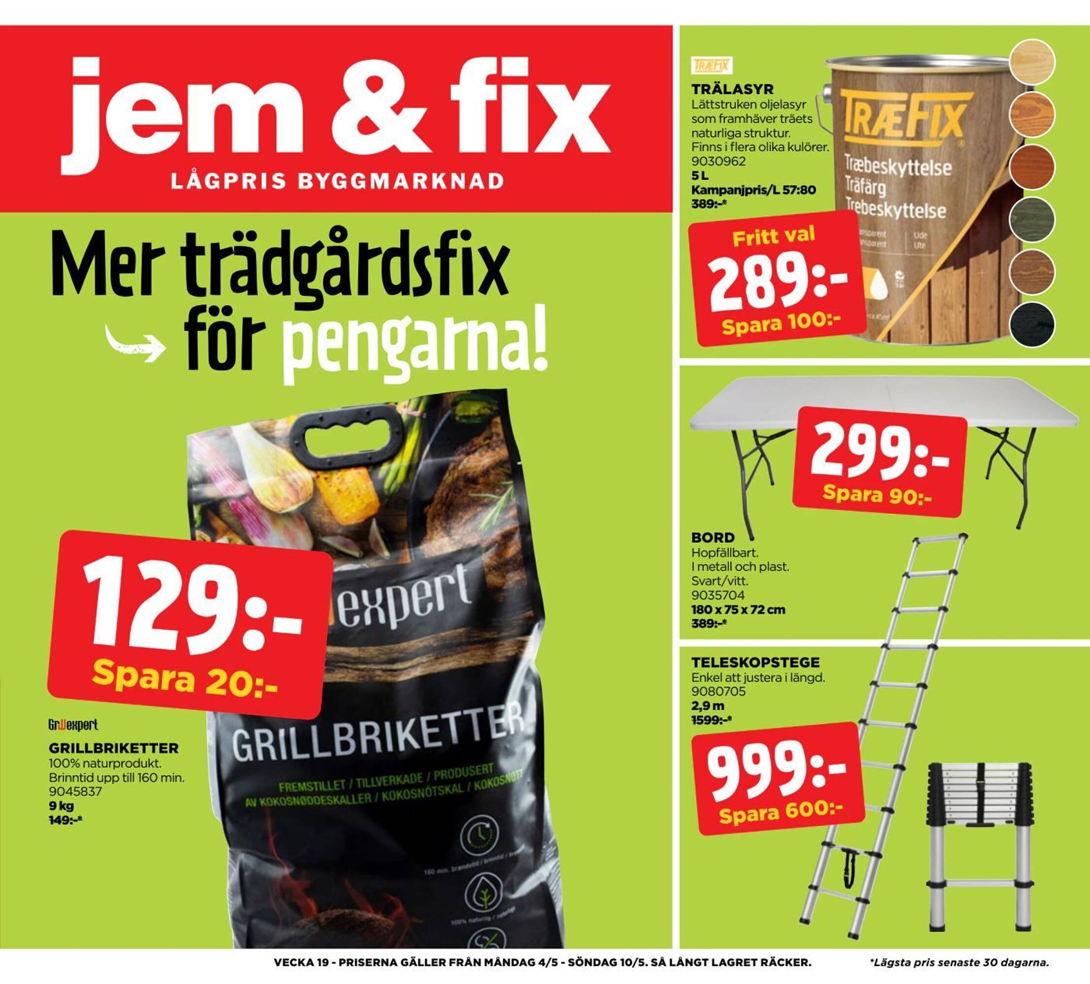 Jem&amp;Fix reklamblad