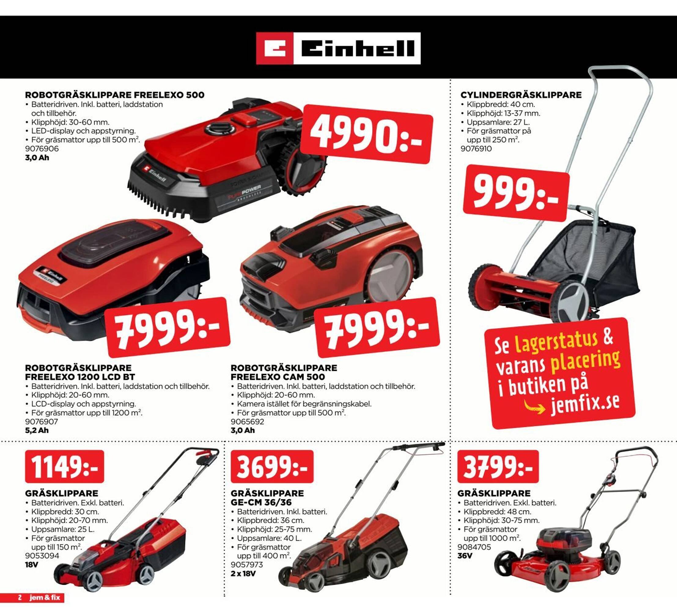 Jem&amp;Fix reklamblad