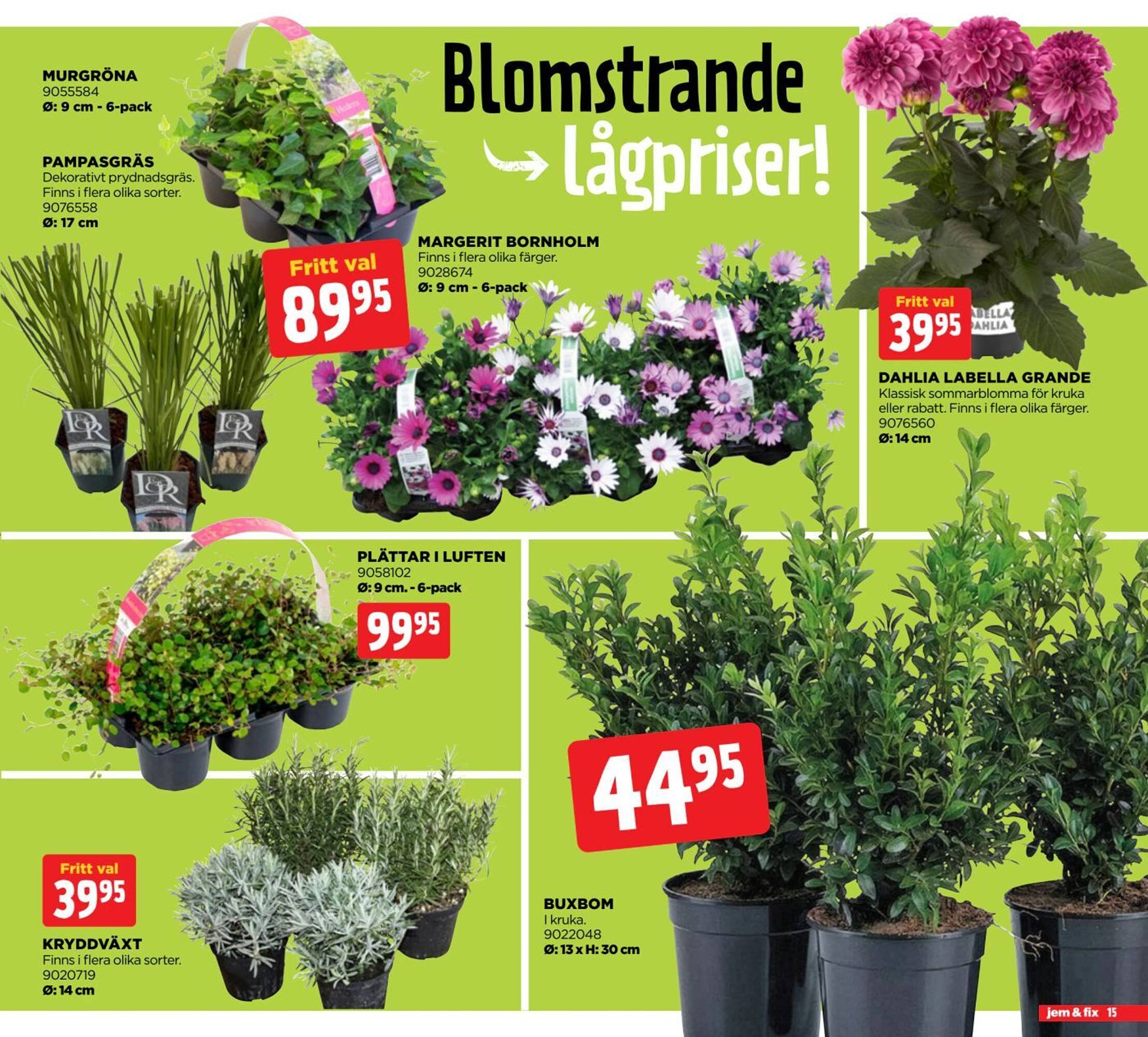 Jem&amp;Fix reklamblad