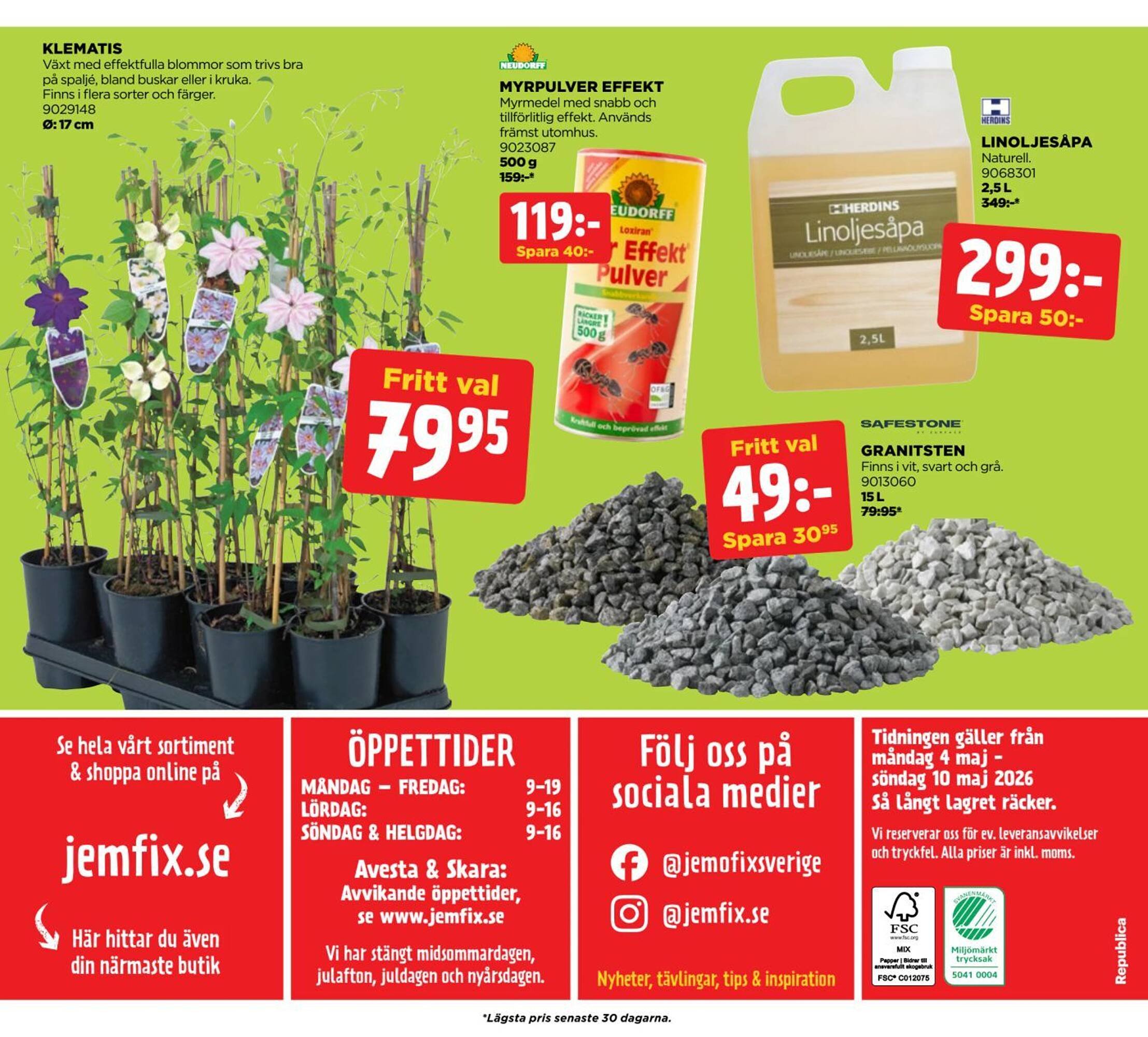 Jem&amp;Fix reklamblad