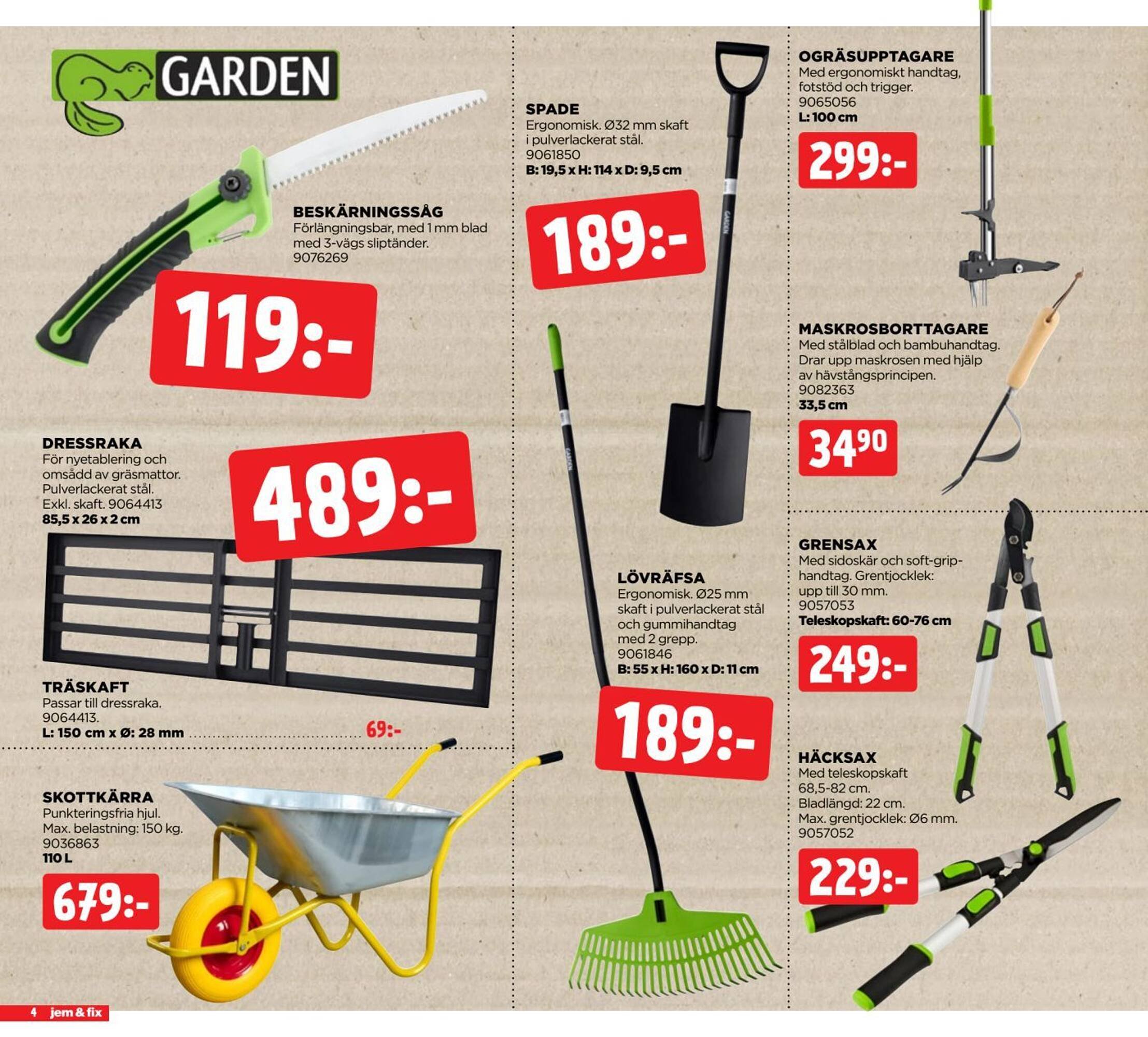 Jem&amp;Fix reklamblad