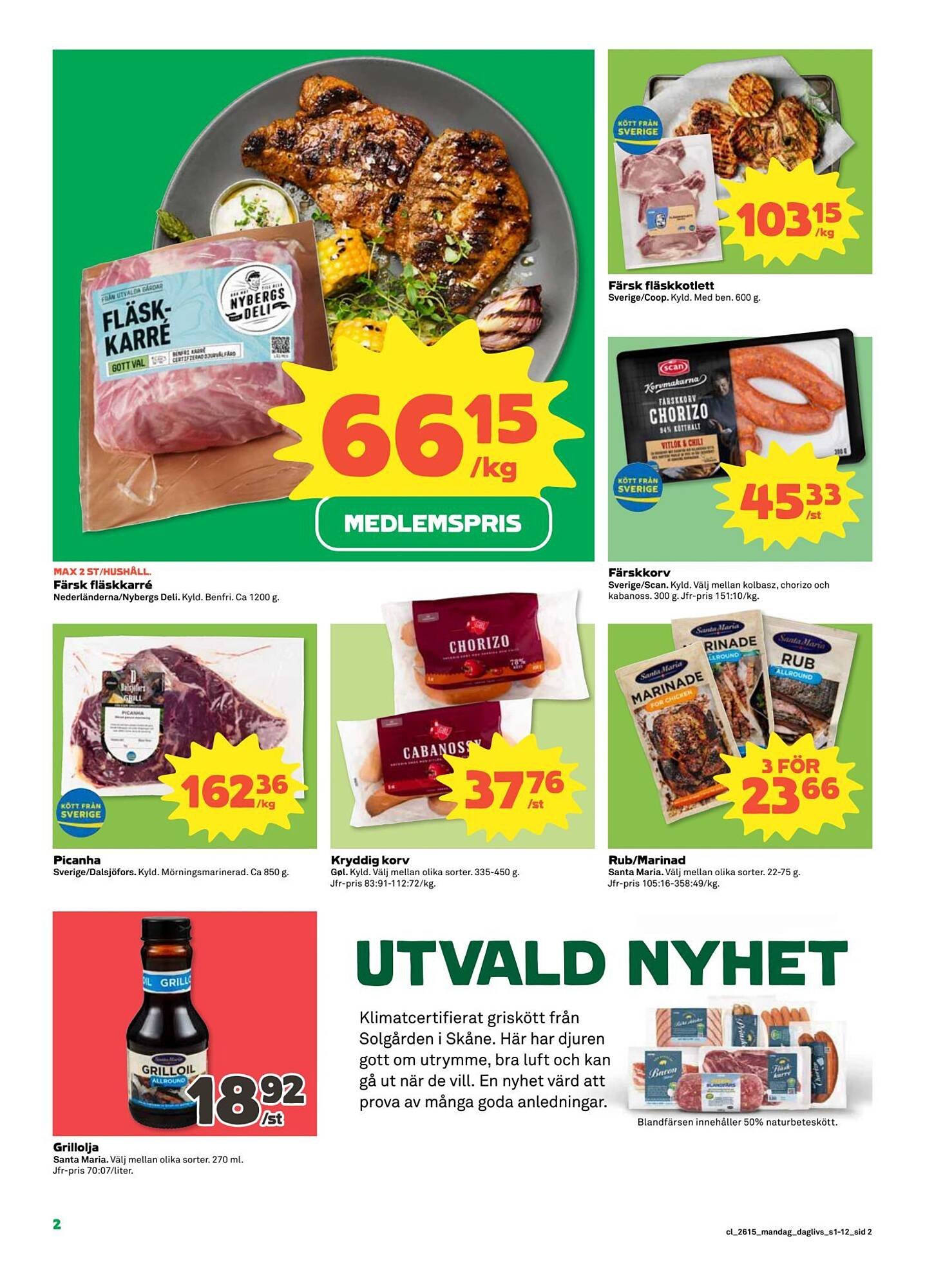 Coop Daglivs reklamblad