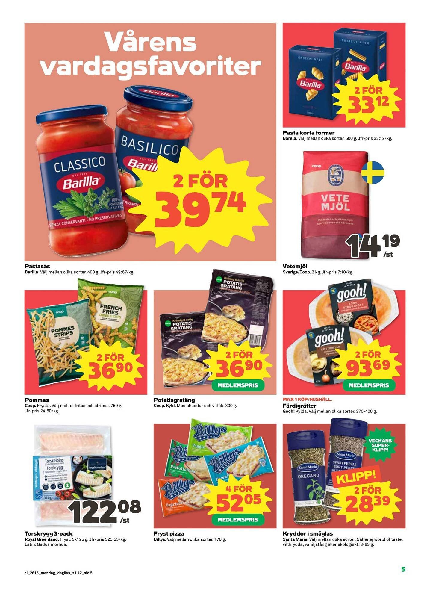 Coop Daglivs reklamblad