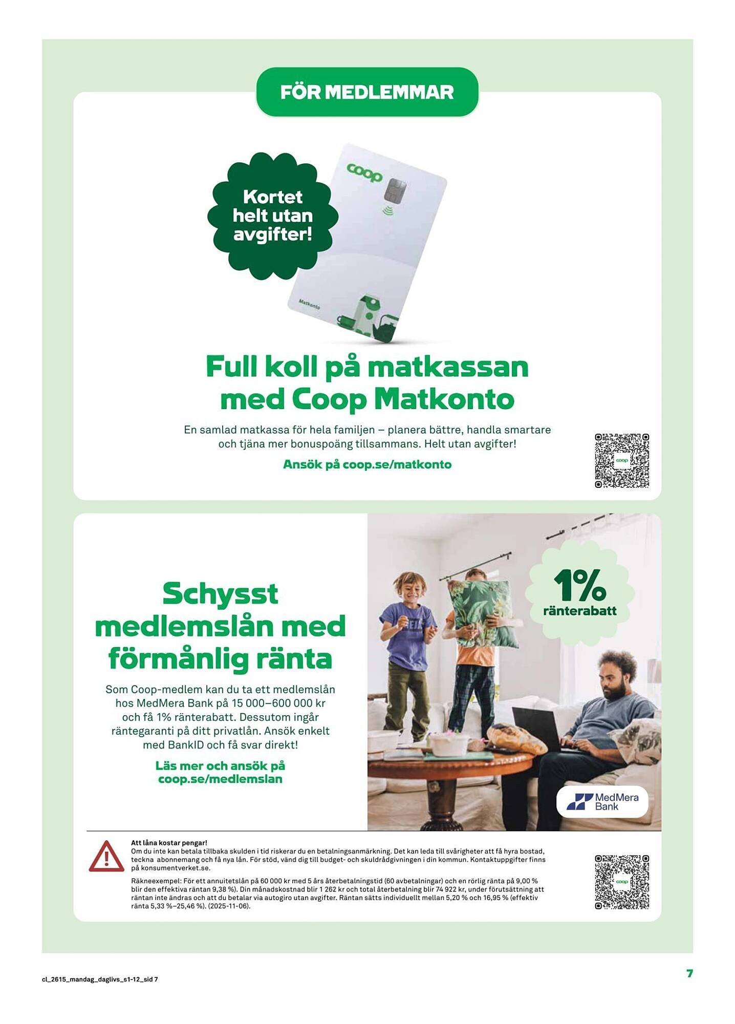 Coop Daglivs reklamblad
