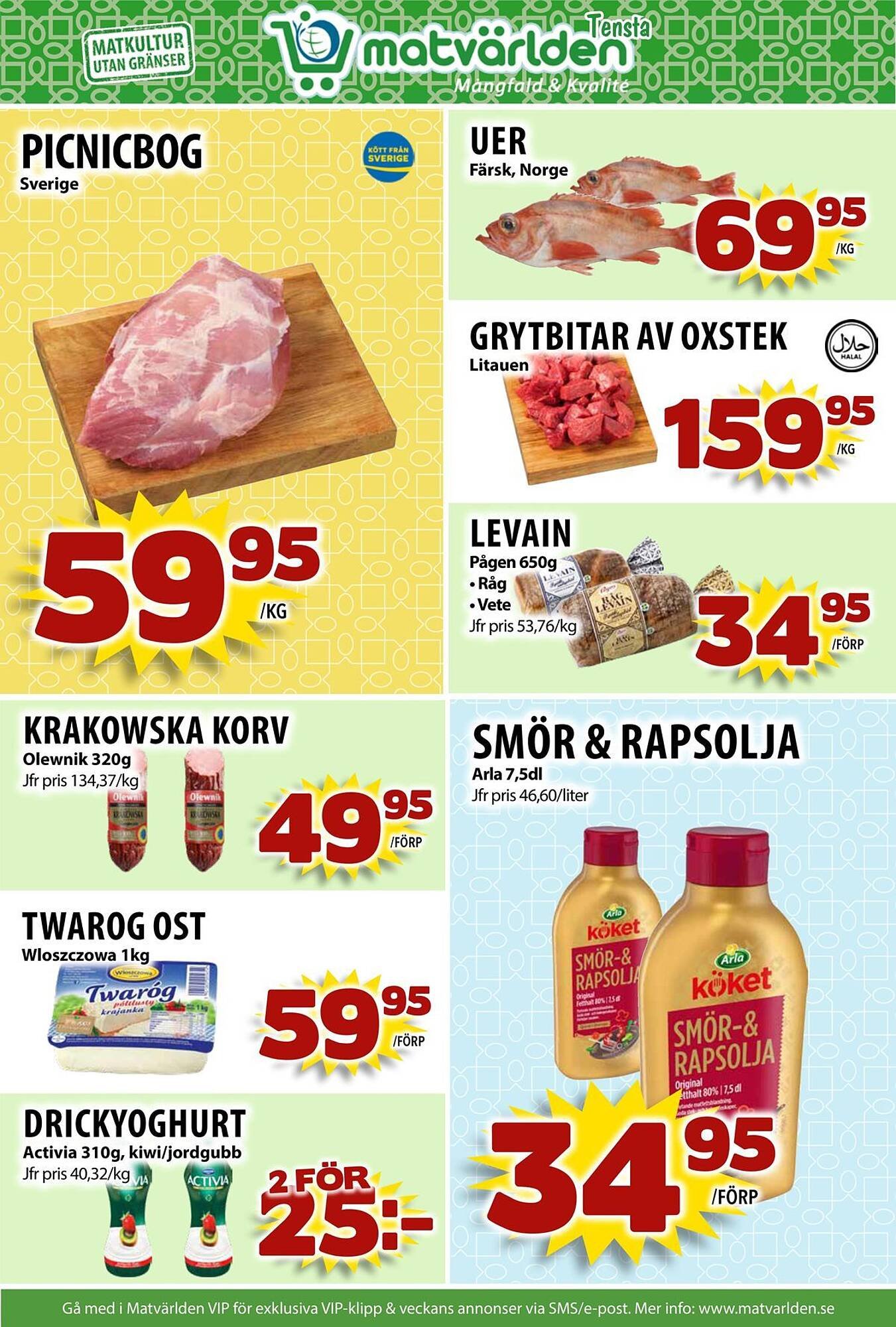 Matvärlden Tensta reklamblad