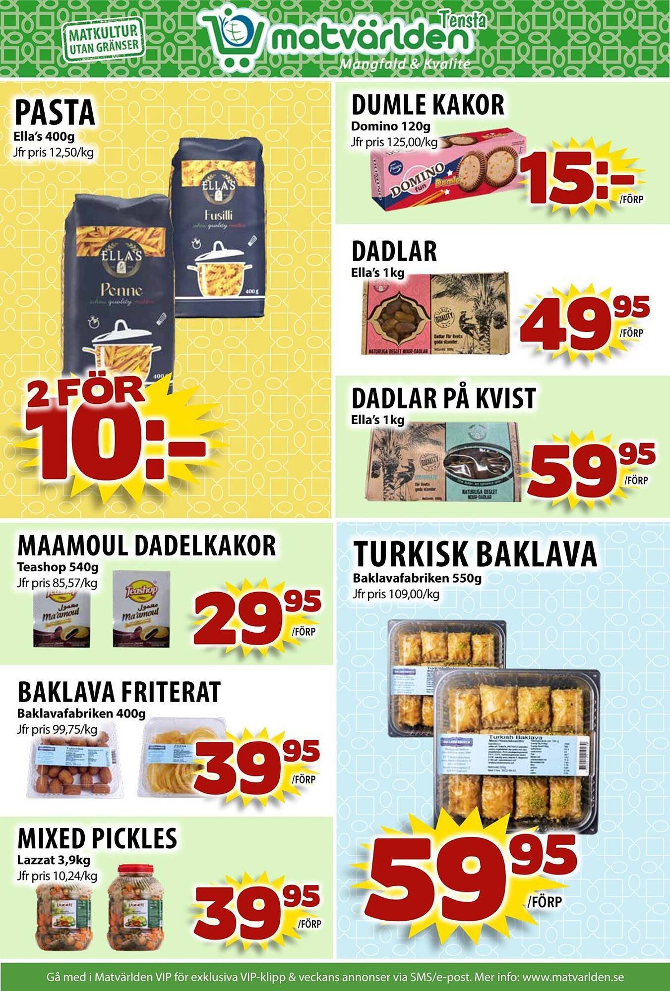 Matvärlden Tensta reklamblad