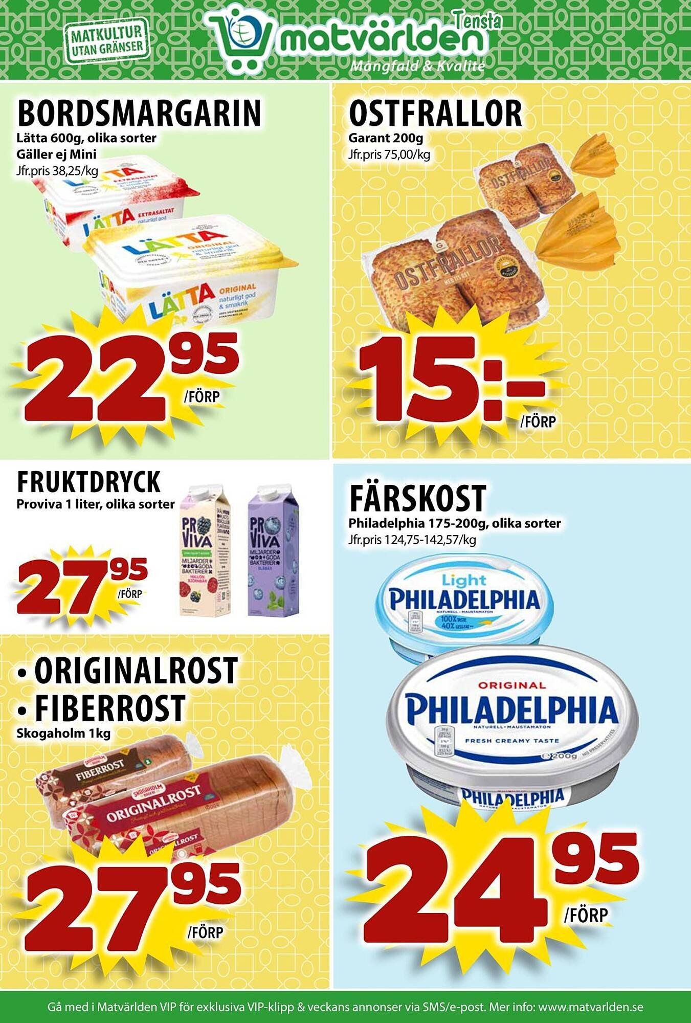 Matvärlden Tensta reklamblad