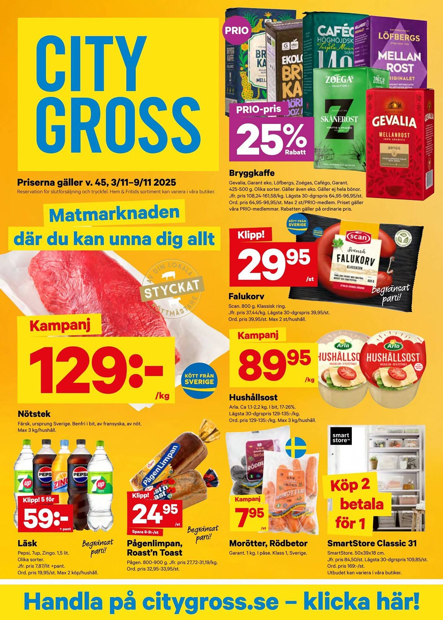 City Gross reklamblad (2025-11-03 - 2025-11-09)