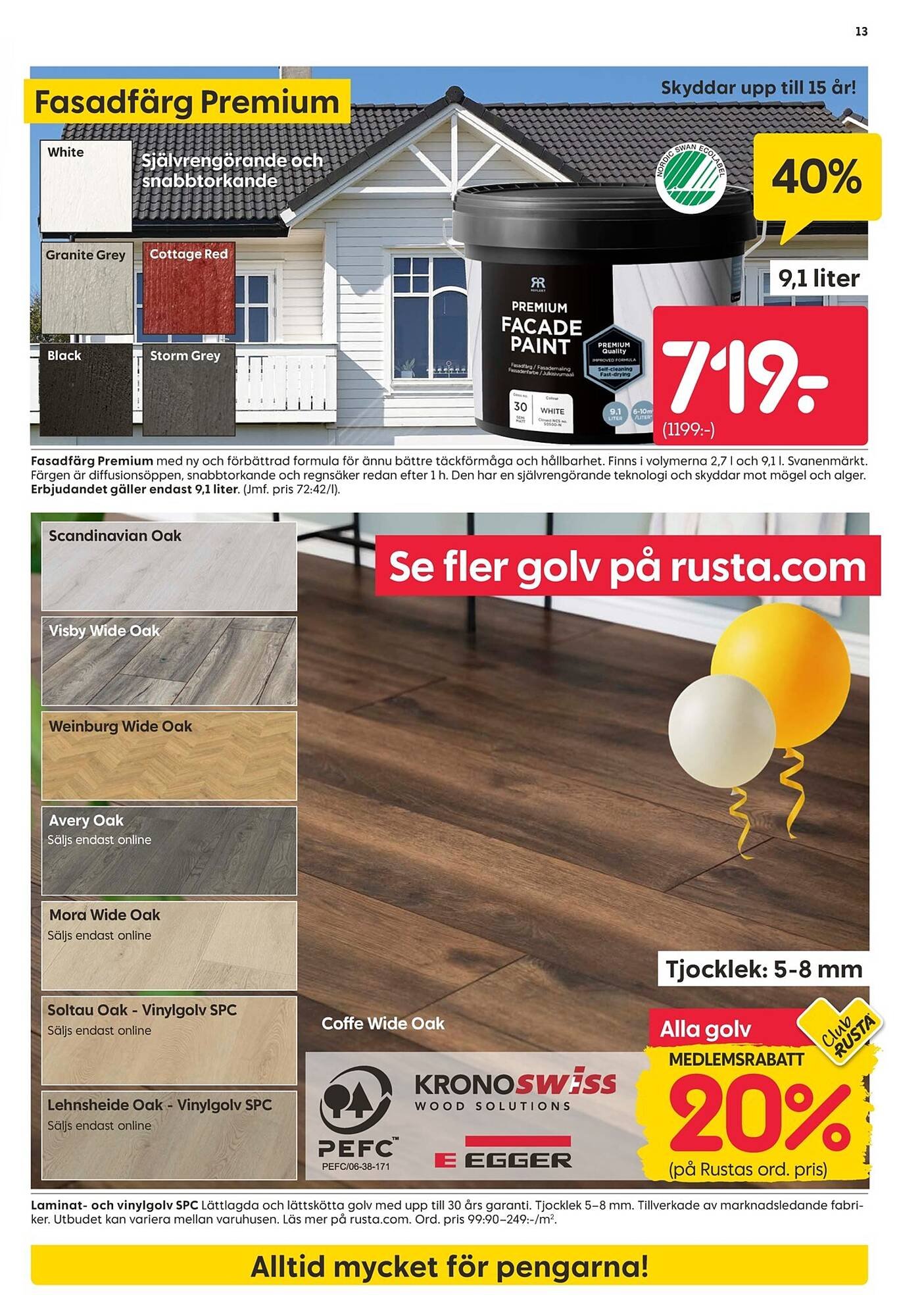 Rusta reklamblad