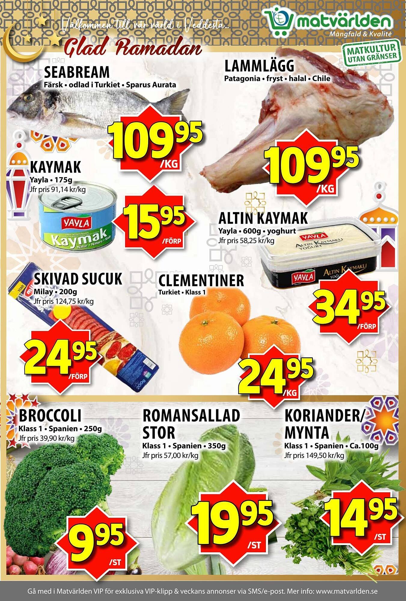 Matvärlden Tensta reklamblad