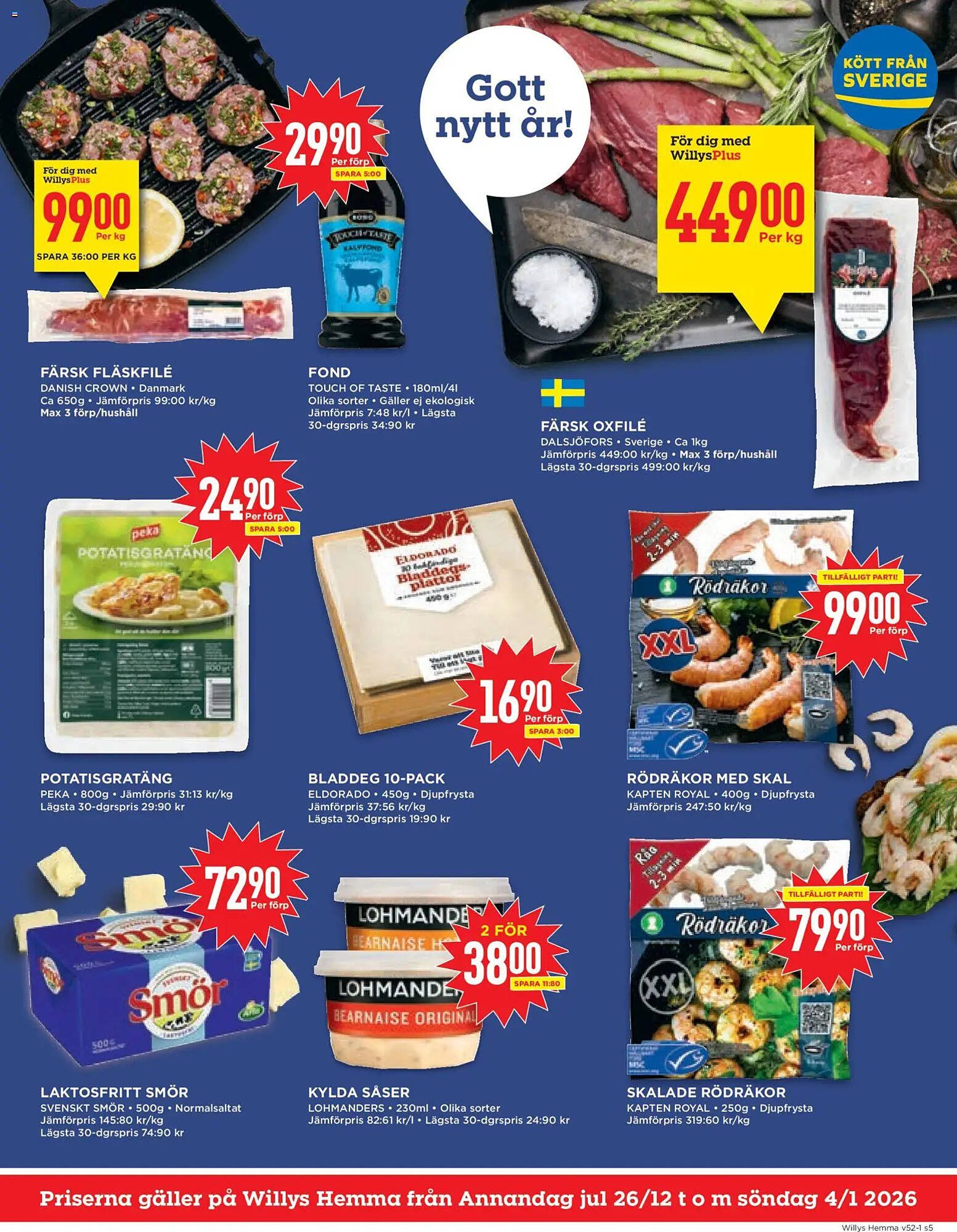 Willys reklamblad (2025-12-26 - 2026-01-04)