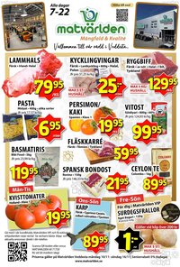 Matvärlden Tensta reklamblad