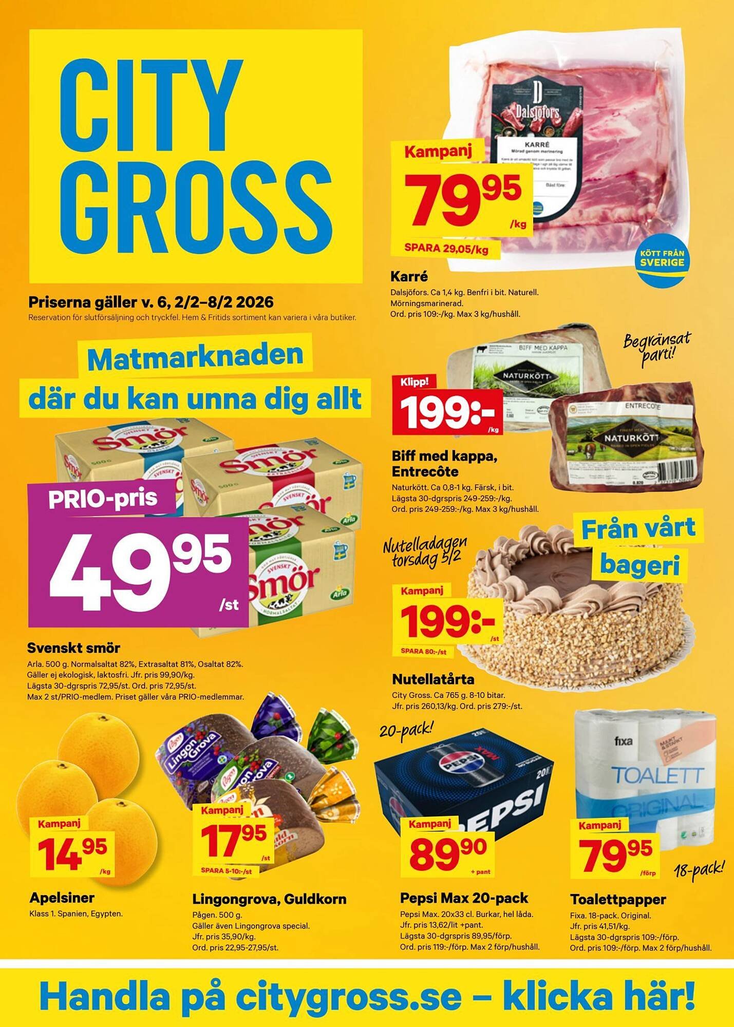City Gross reklamblad