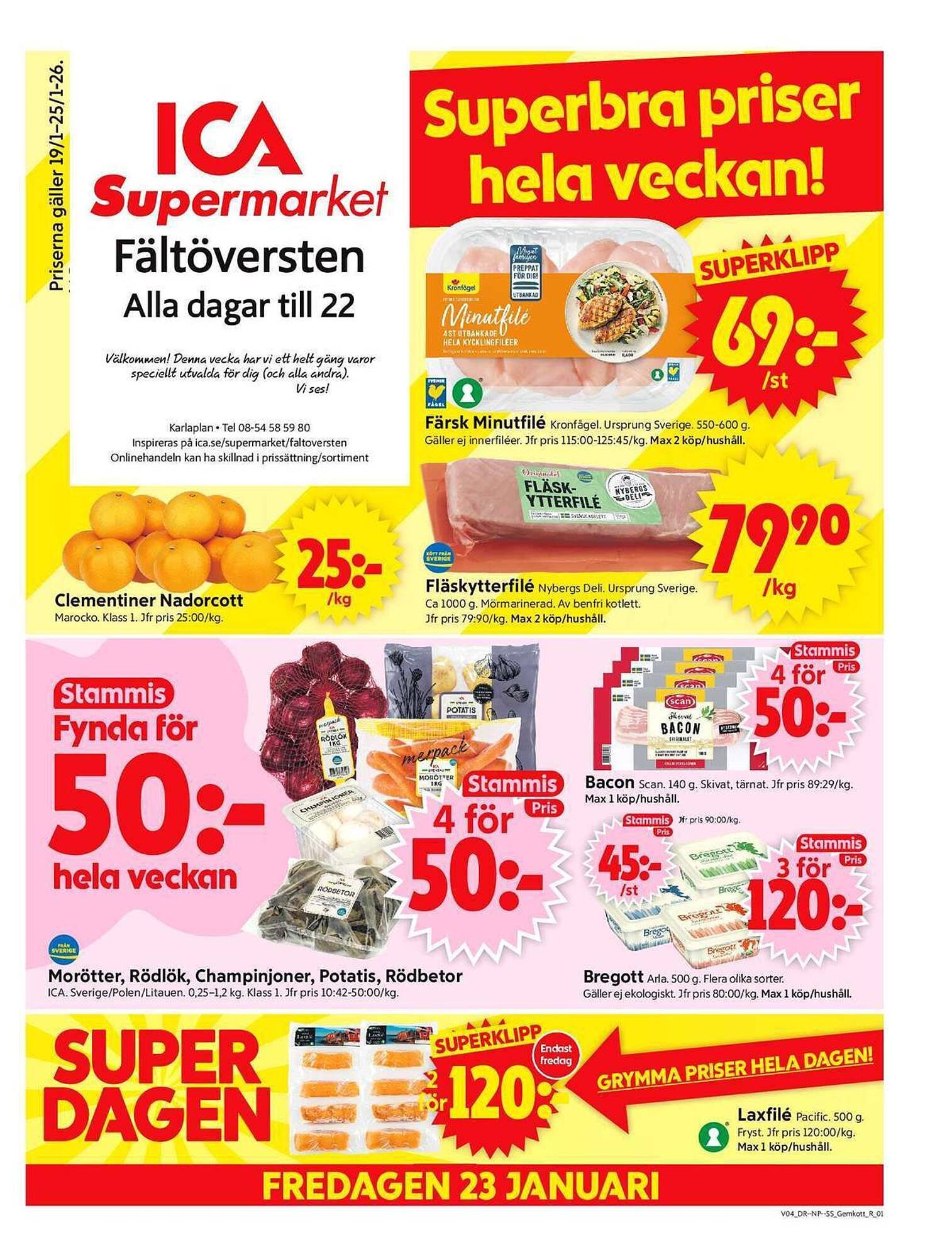 ICA Supermarket reklamblad (2026-01-19 - 2026-01-25)