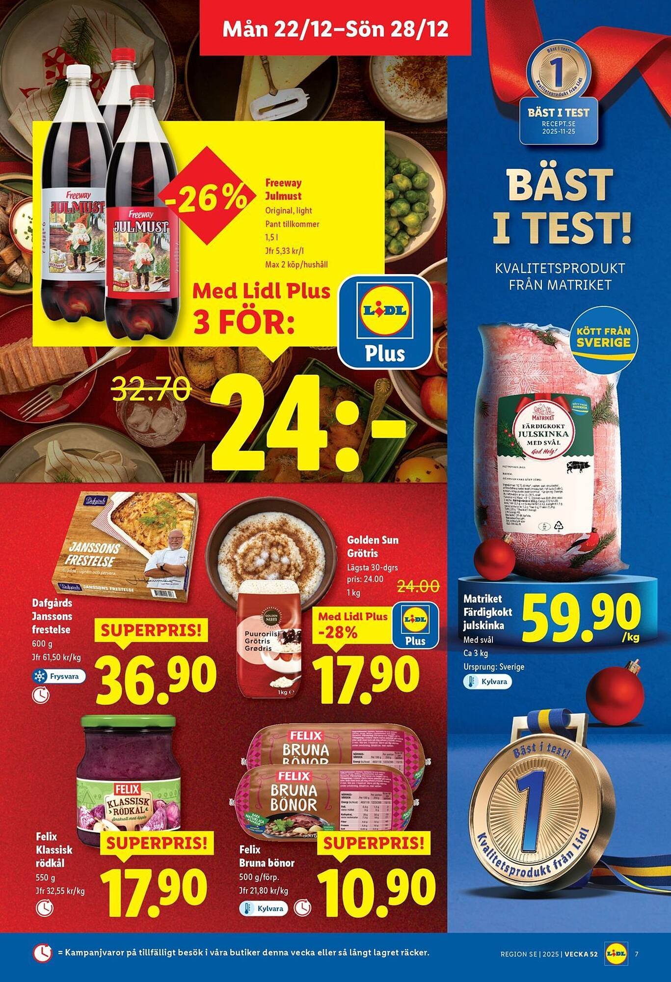 Lidl reklamblad (2025-12-22 - 2025-12-28)