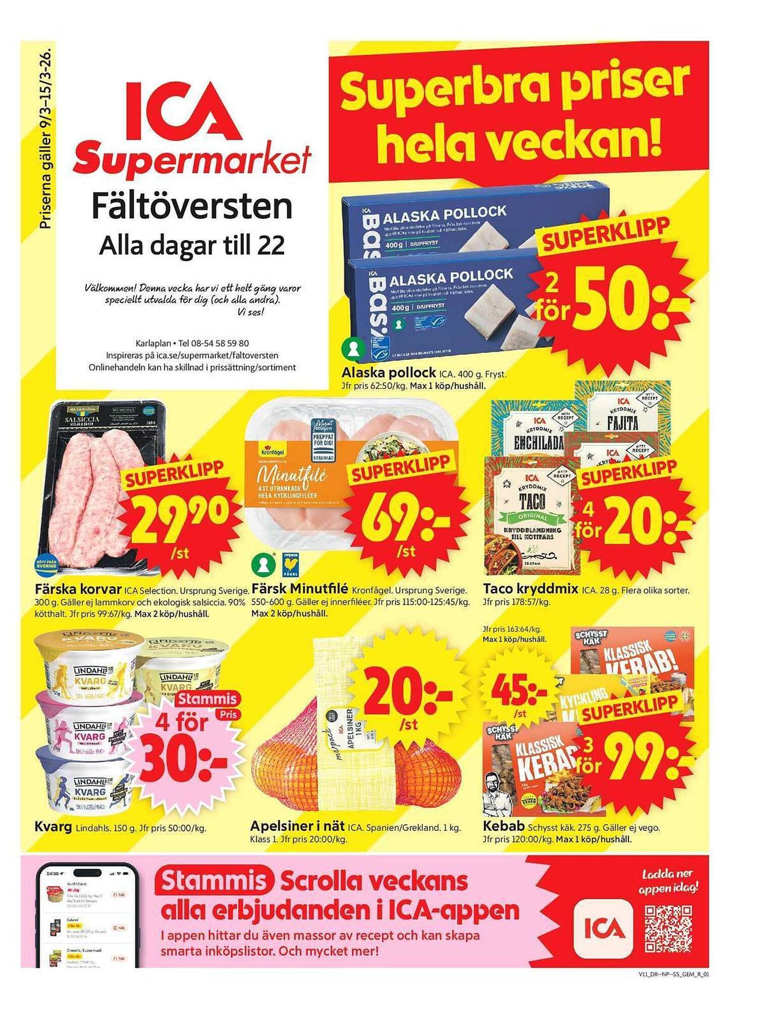 ICA Supermarket reklamblad