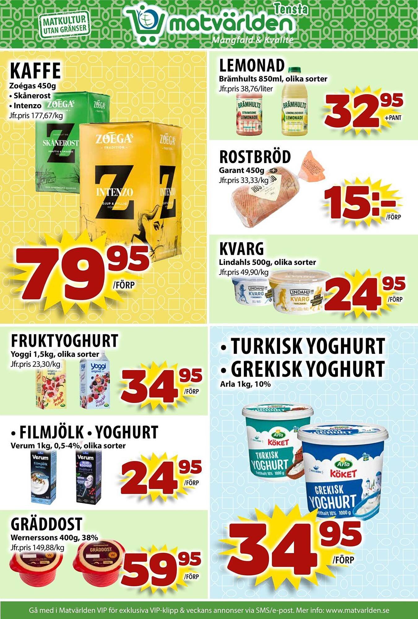 Matvärlden Tensta reklamblad