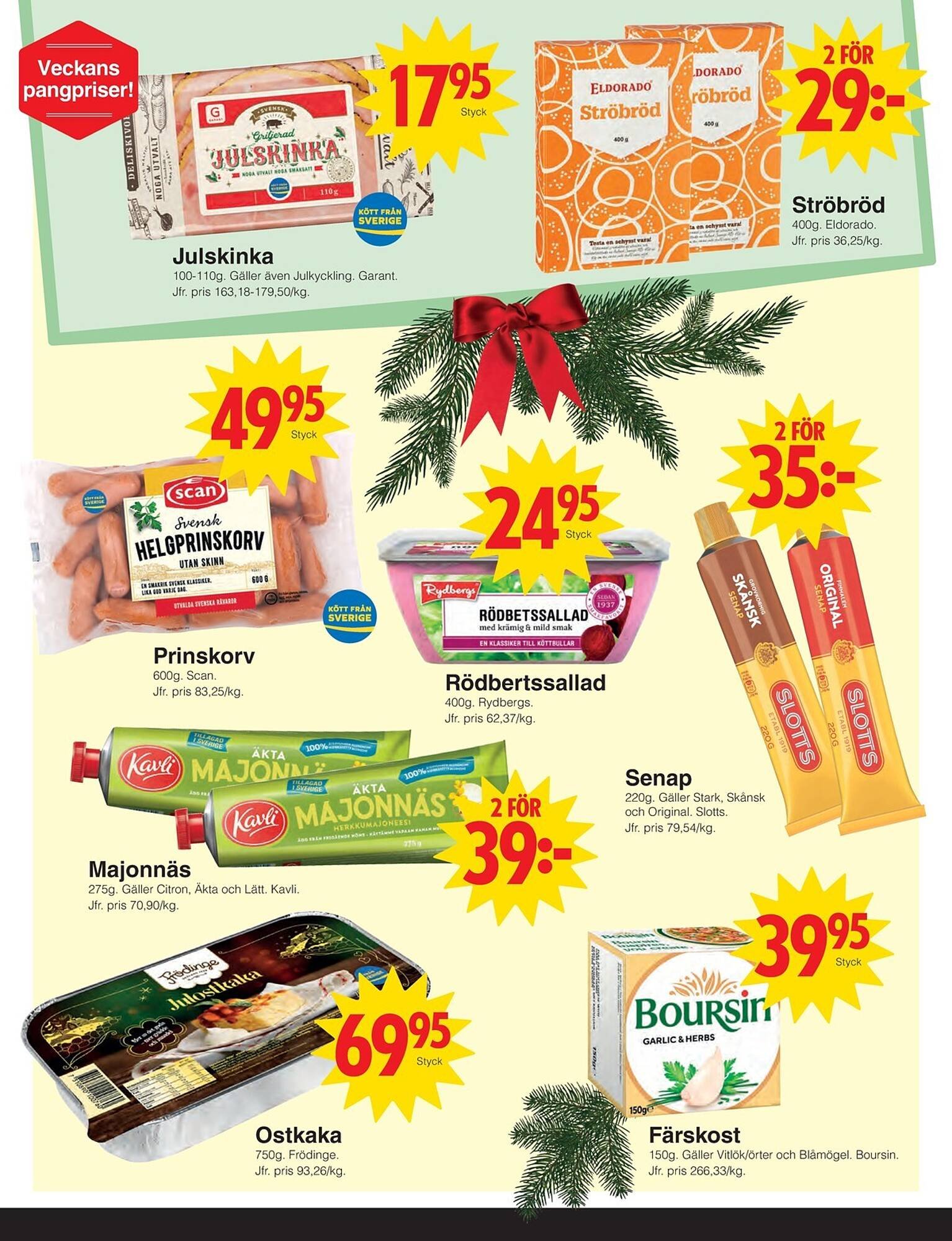 Matöppet reklamblad